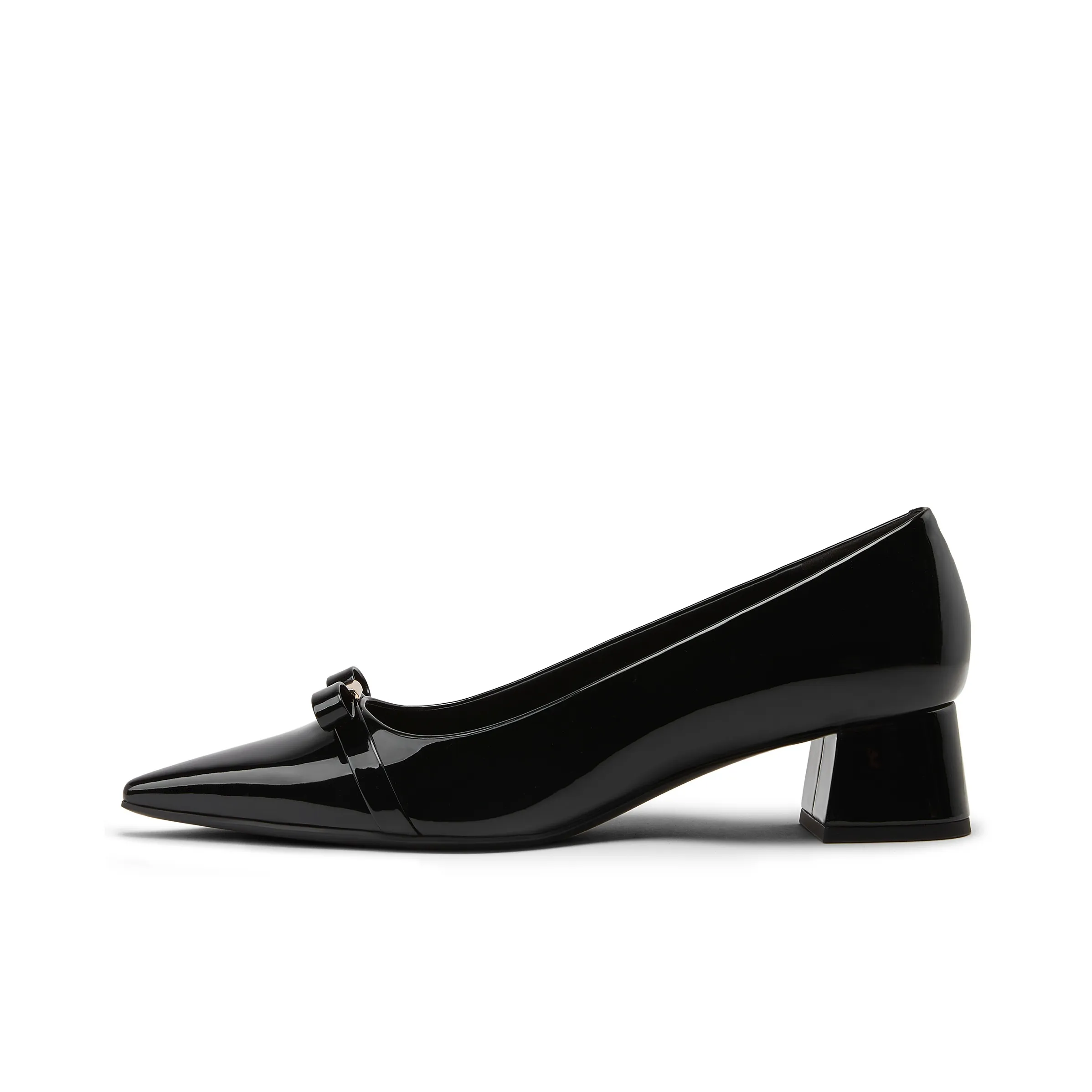 CHARLES KEITH Маленький Ck Грубый каблук Высокие каблуки 4CM Женские