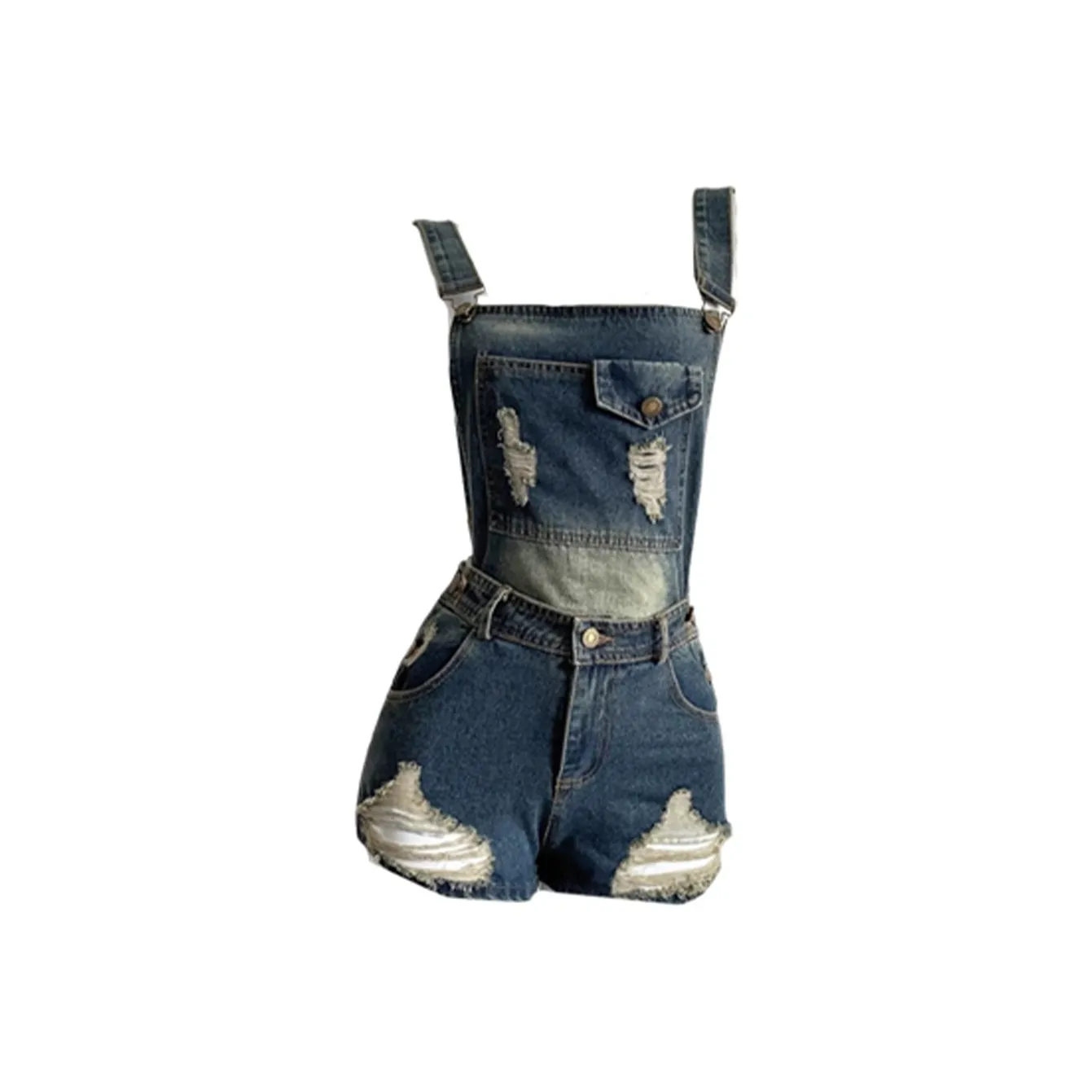 XDFM Винтажный синий Женские комбинезоны