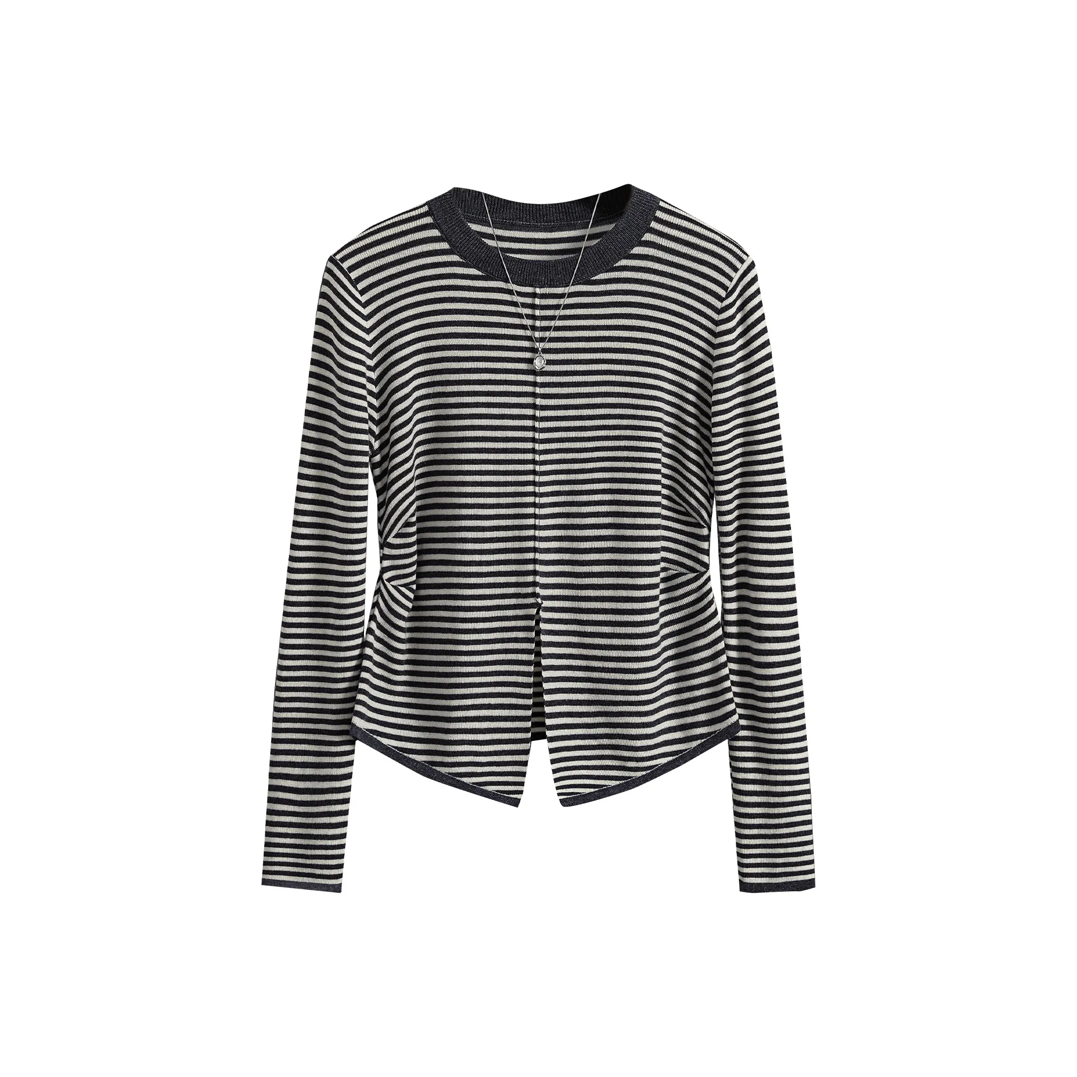 TOUCH Трикотаж Женский Серый Белый Полосы