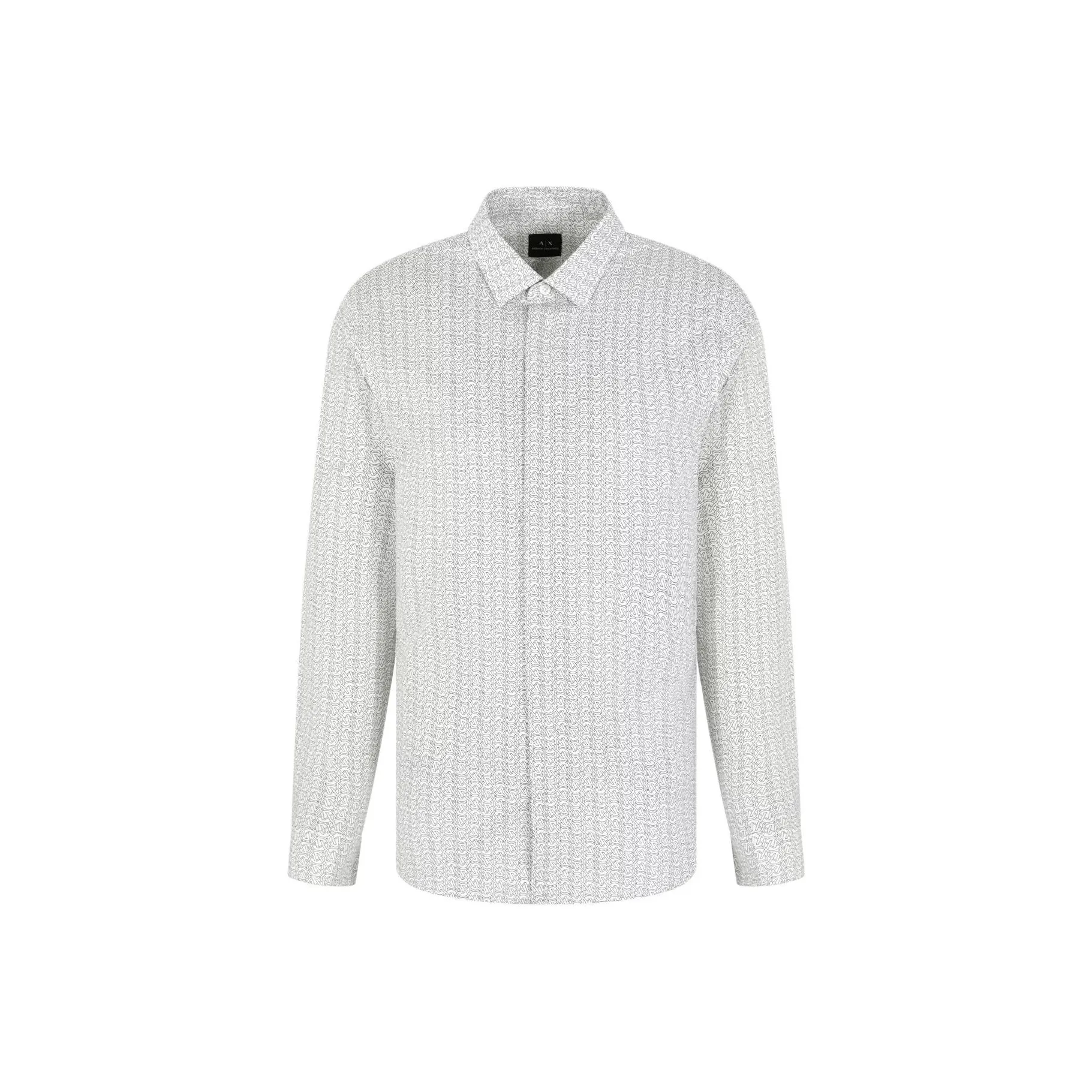 ARMANI EXCHANGEAE SS25 Рубашка Мужская Светло-Белая