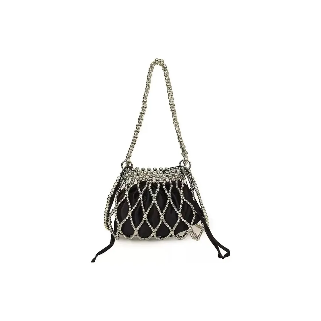 DALO Пластиковая Сумка через плечо Стандартная Женская Черная Белая