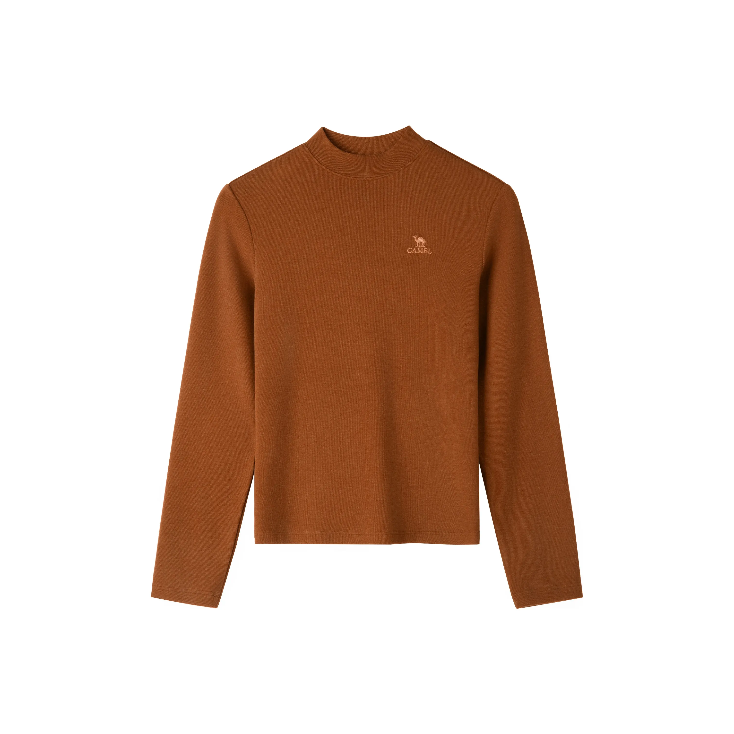 CAMEL Полная водолазка Легкий Мягкий Брушированный Кожа-дружественный Термический Подкладочная ткань Длинный рукав Рубашка Женская