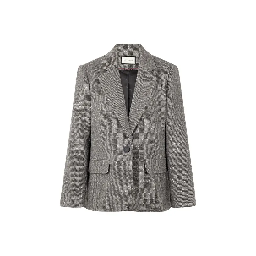 MEIYANG Серый Саржа Женские Деловые Костюмы