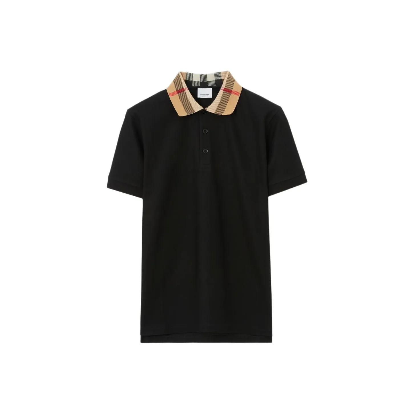 Burberry Checkered collar Cotton Polo Shirt