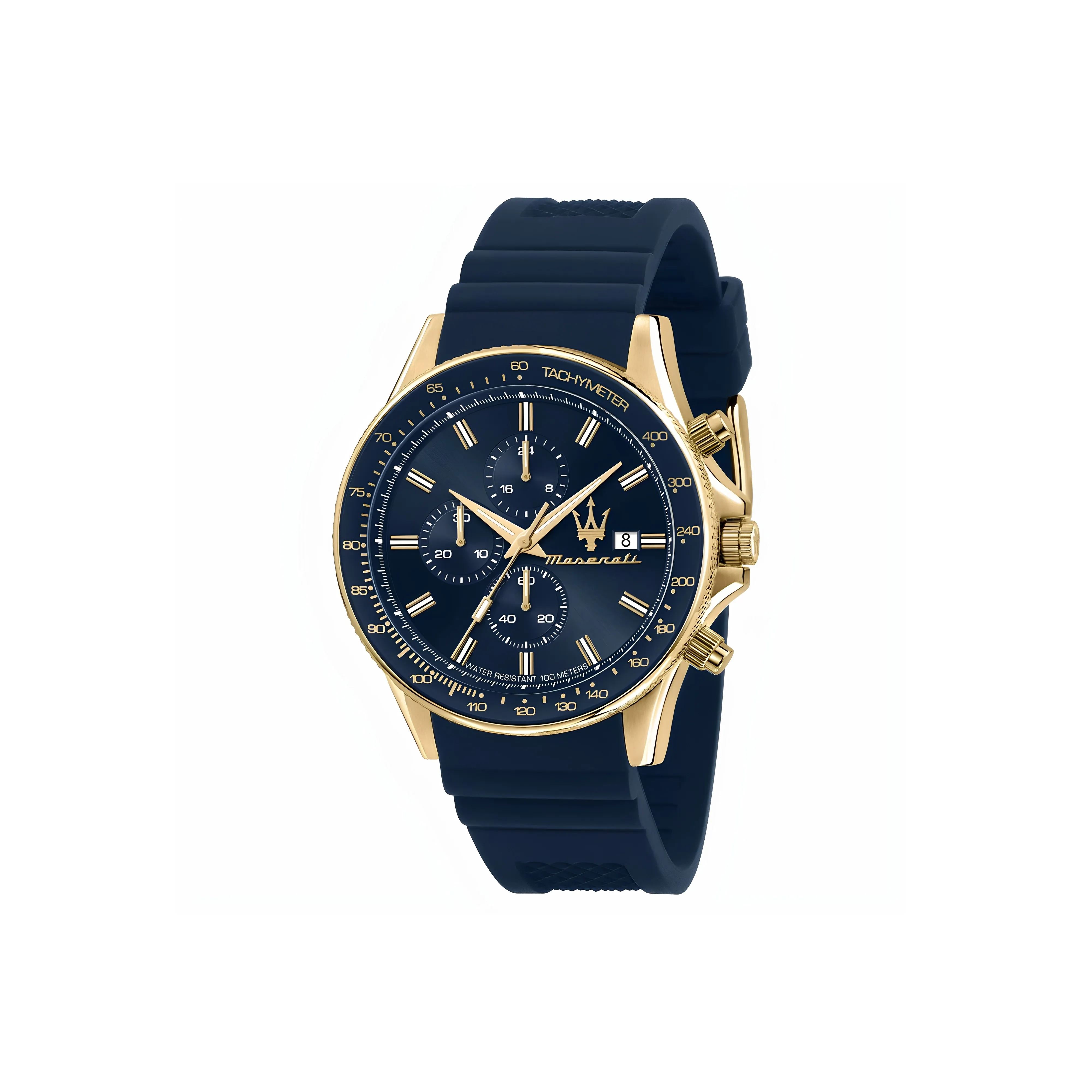 Maserati Кварцевые наручные часы силиконовый ремешок синий циферблат унисекс