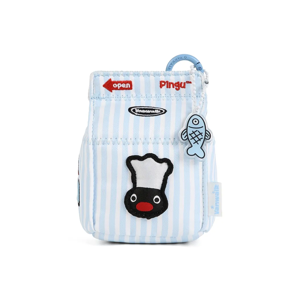 VANWALK Pingu Полиэстер Кошелек Key Pouch Мини Унисекс Pinga Черный Pingu Полосы Pingu Корова