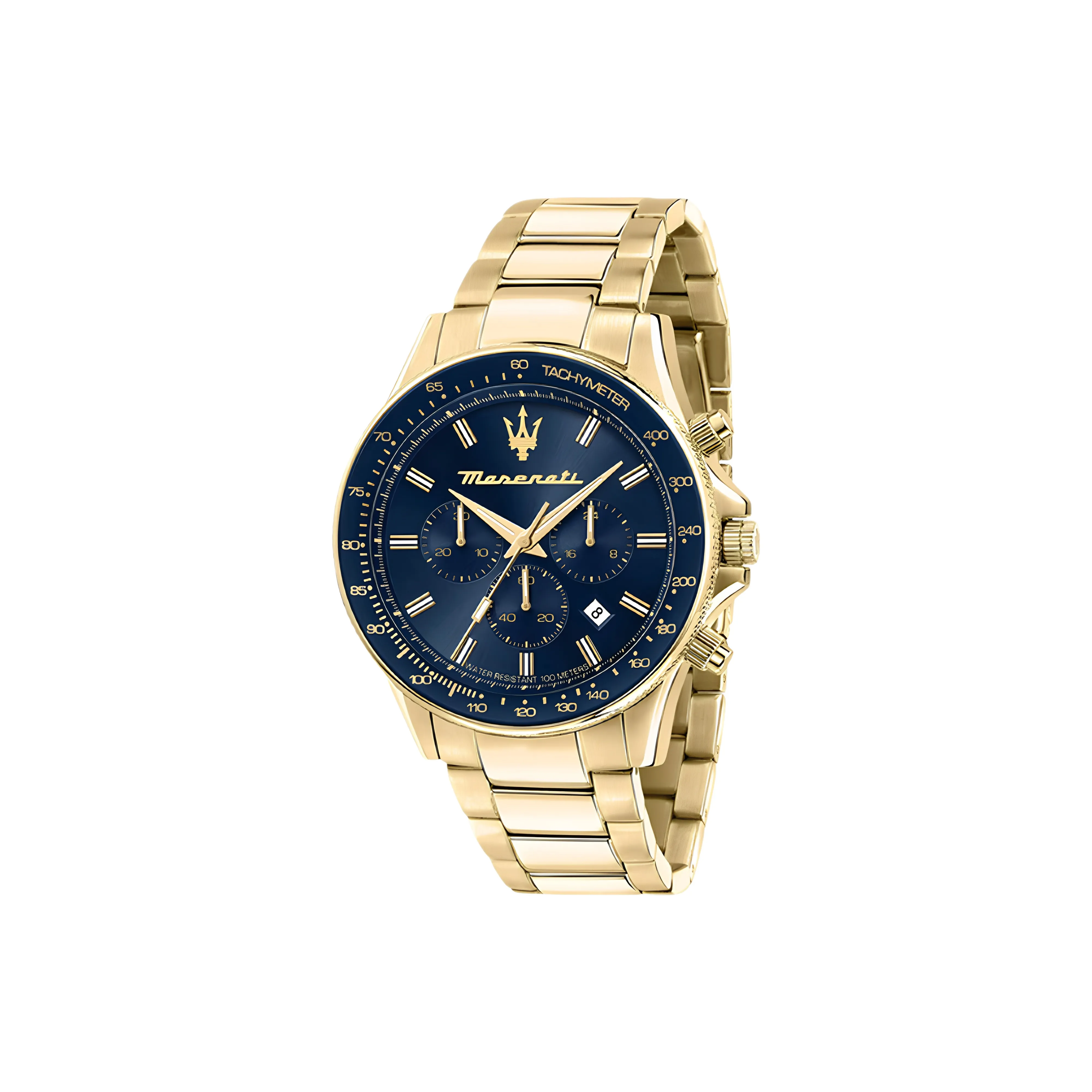 Maserati Кварцевые наручные часы механический механизм стальной ремешок синий циферблат унисекс