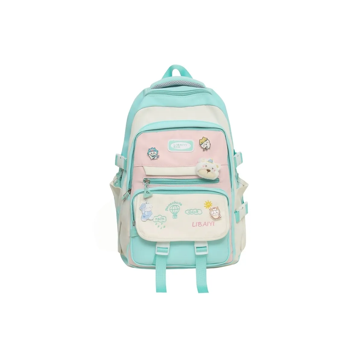 Xmithie Нейлон Рюкзак Стандартный Зеленый Черный Фиолетовый Синий