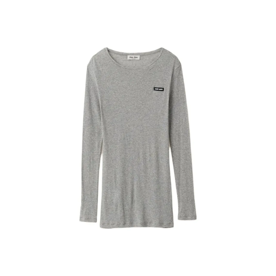 MIU MIU Ribbed Knit Jersey Dress