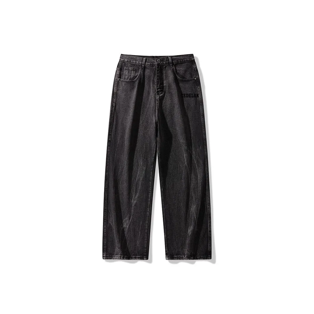 TAIZILONG LLC2511 Камень Мытый серый Мужские Джинсы