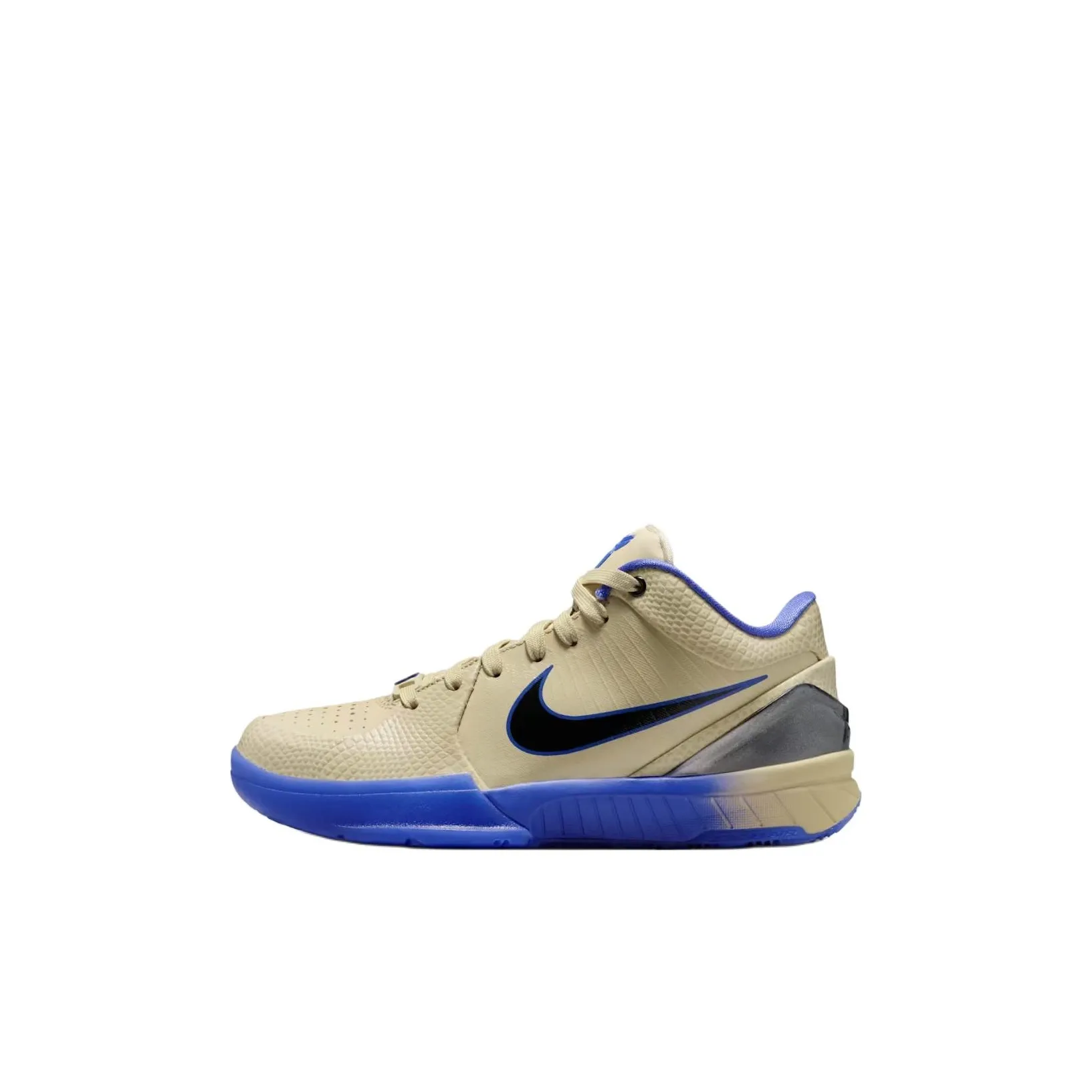 FC Barcelona x Nike Zoom Kobe 4 Low Топ Детские Баскетбольные Кроссовки Фиолетовый Золото Унисекс