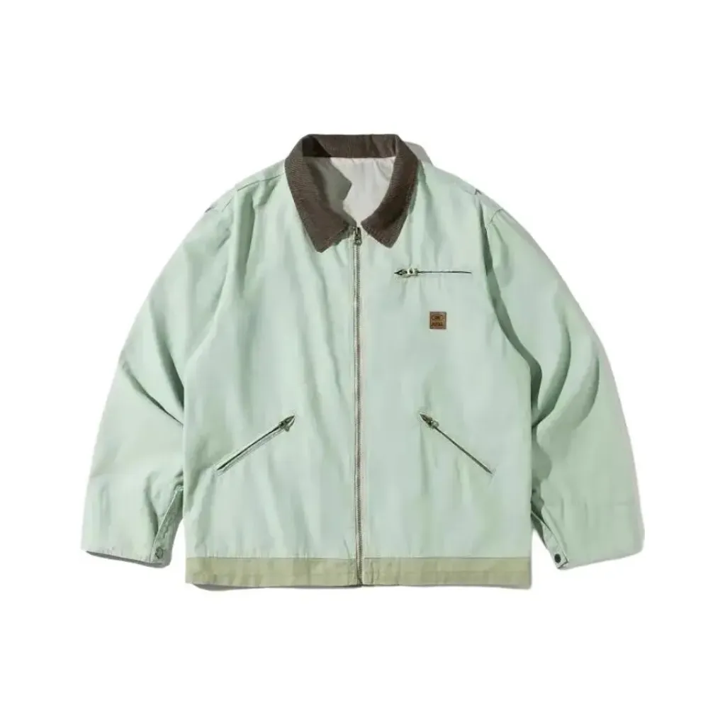 PZGE Зеленый Винтаж Пальто Женские Куртки