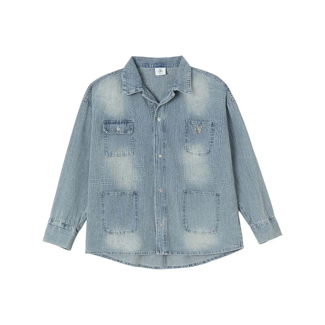 IKYOU Синий Женские Джинсовые Куртки