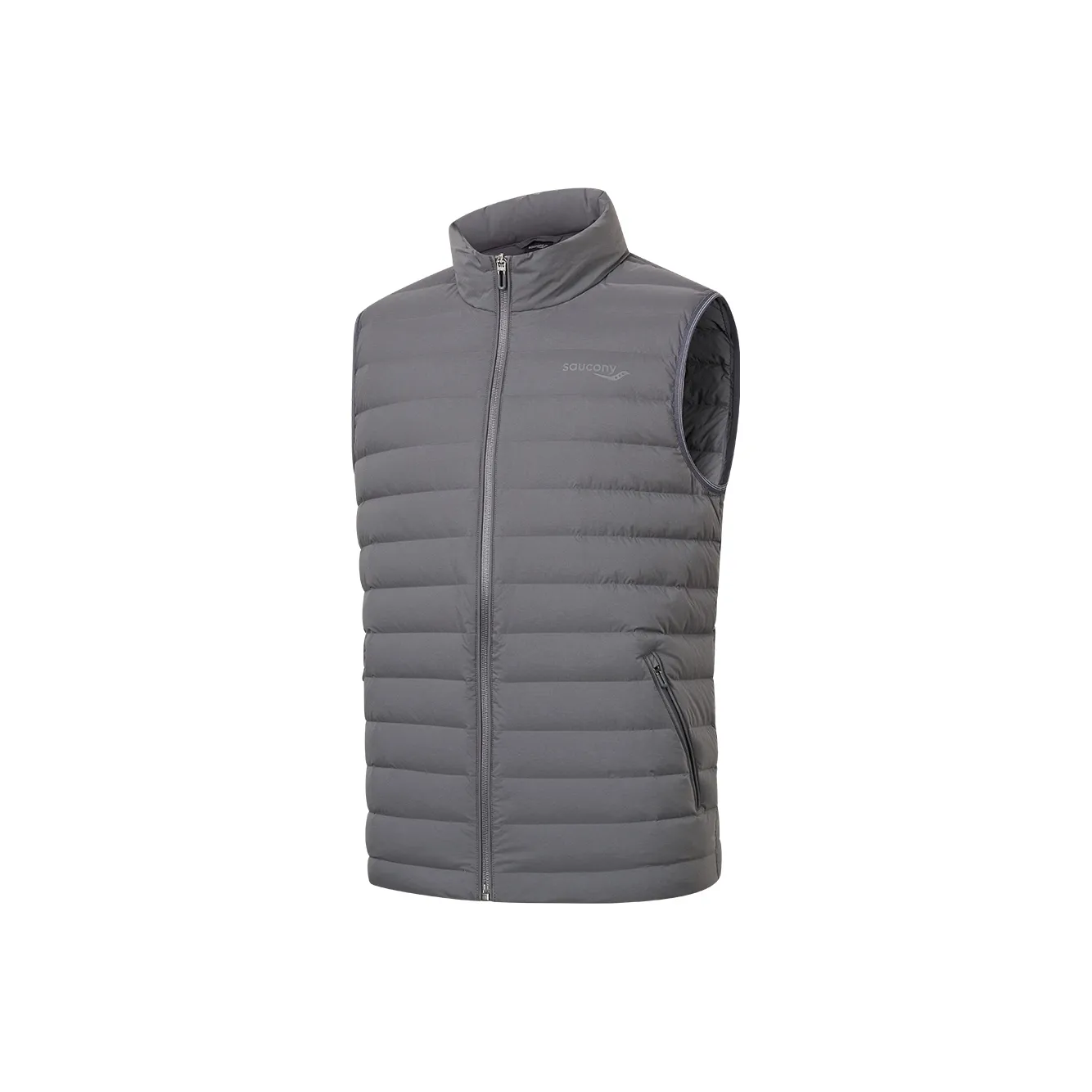 Saucony Cold Iron Ash Unisex Down Vest Сакони Cold Железо Пепельный Унисекс Пуховый жилет