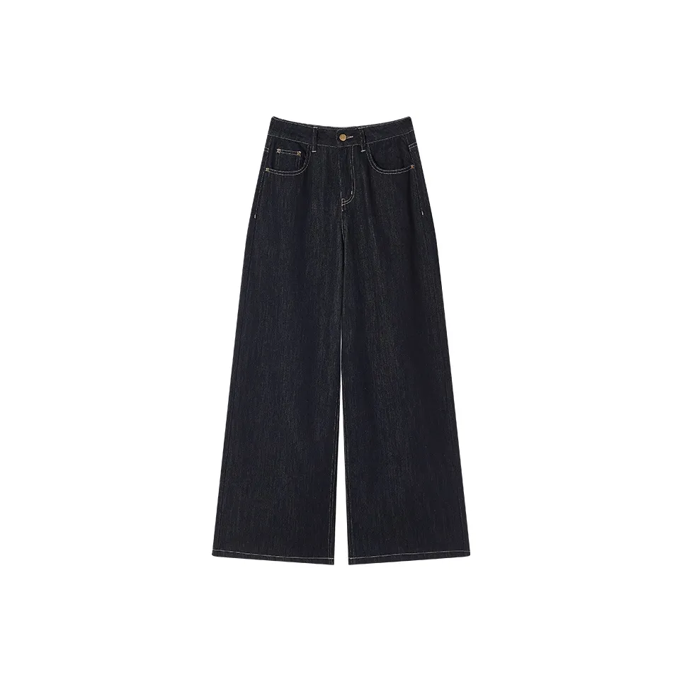 XIANGYING Темно-синие женские джинсы