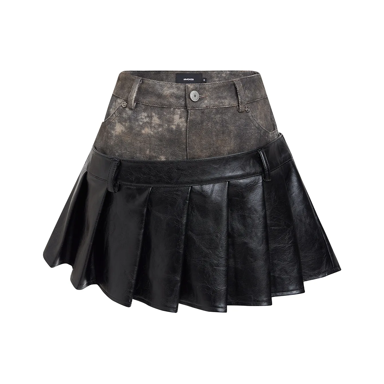 IMXS Кожаные короткие юбки женские