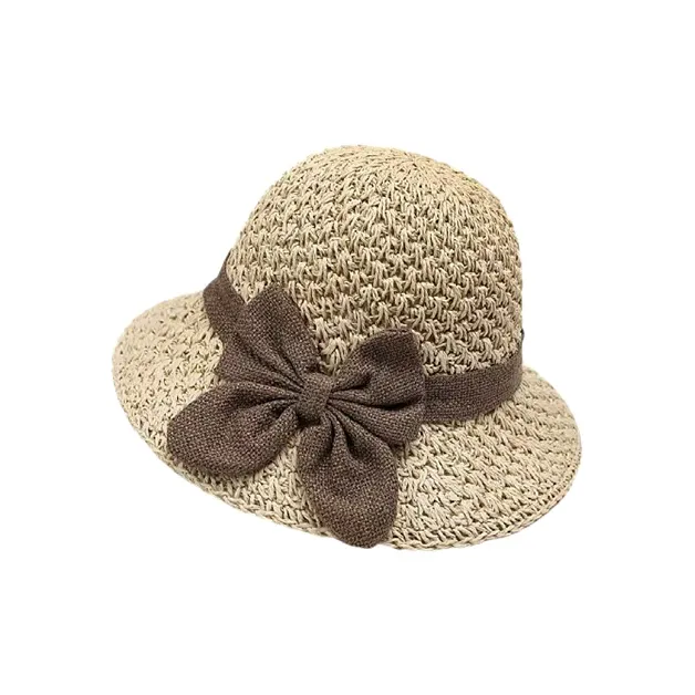 Yalu Preferred Соломенная плетеная шляпа-ведро Женская