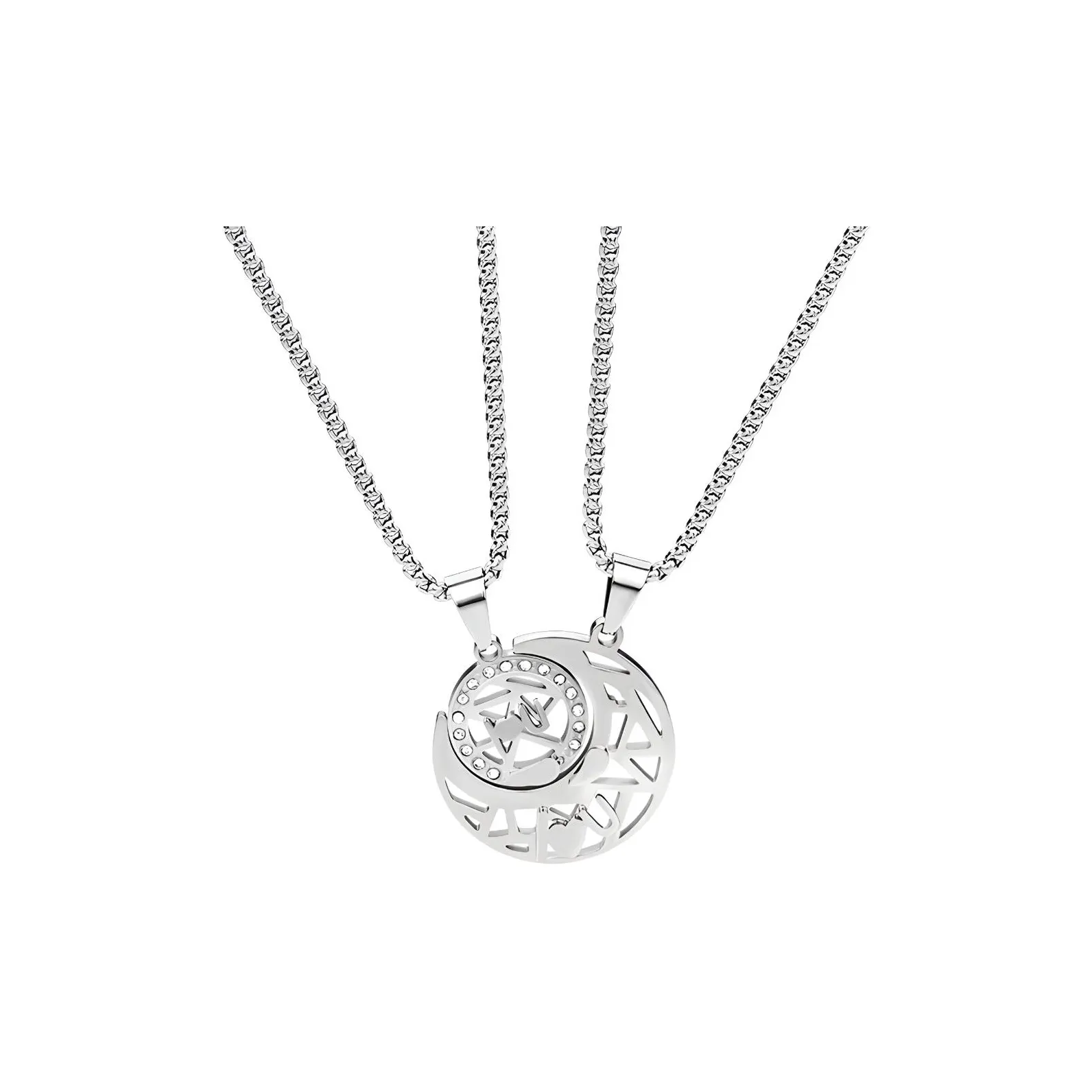 GUDUD Титановое стальное ожерелье позиционирование мужской женский стиль унисекс