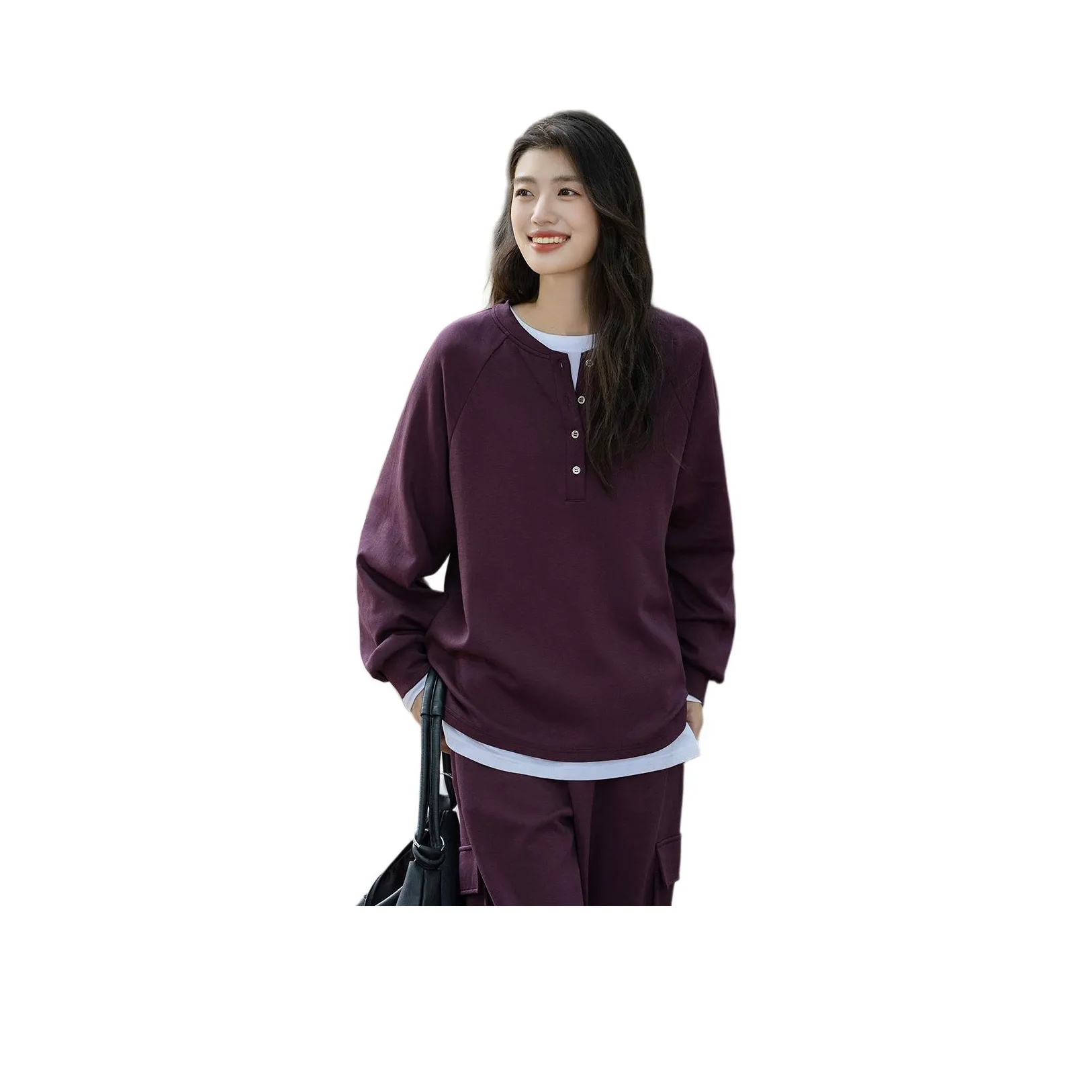 Dme Баклажаново-фиолетовый Женский Свитшот