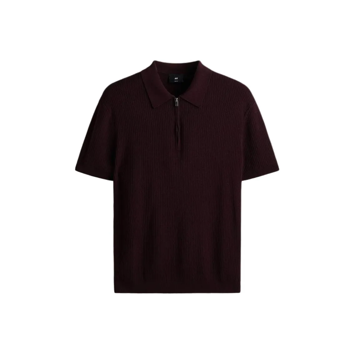 H&M Мужское Поло Бордового Цвета