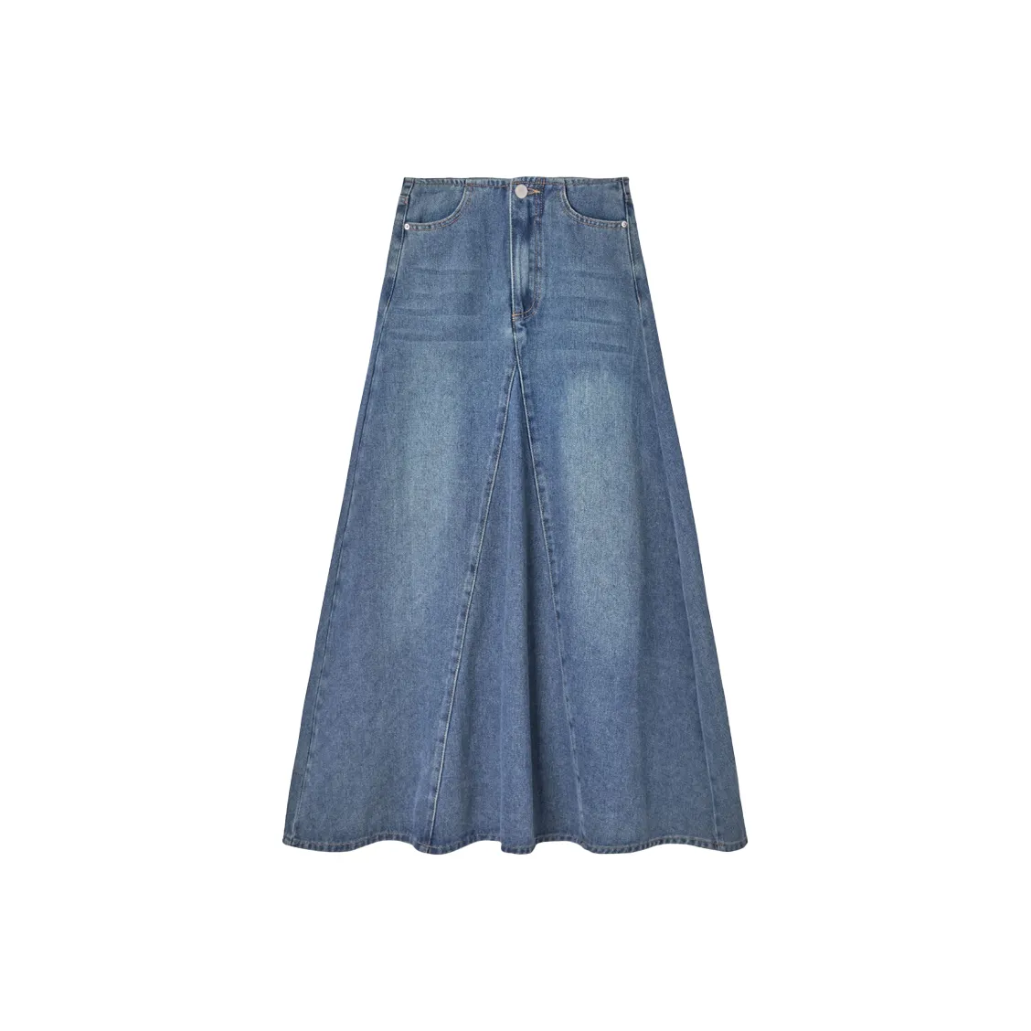 SYEEE WITH U Denim Long Skirt Women's