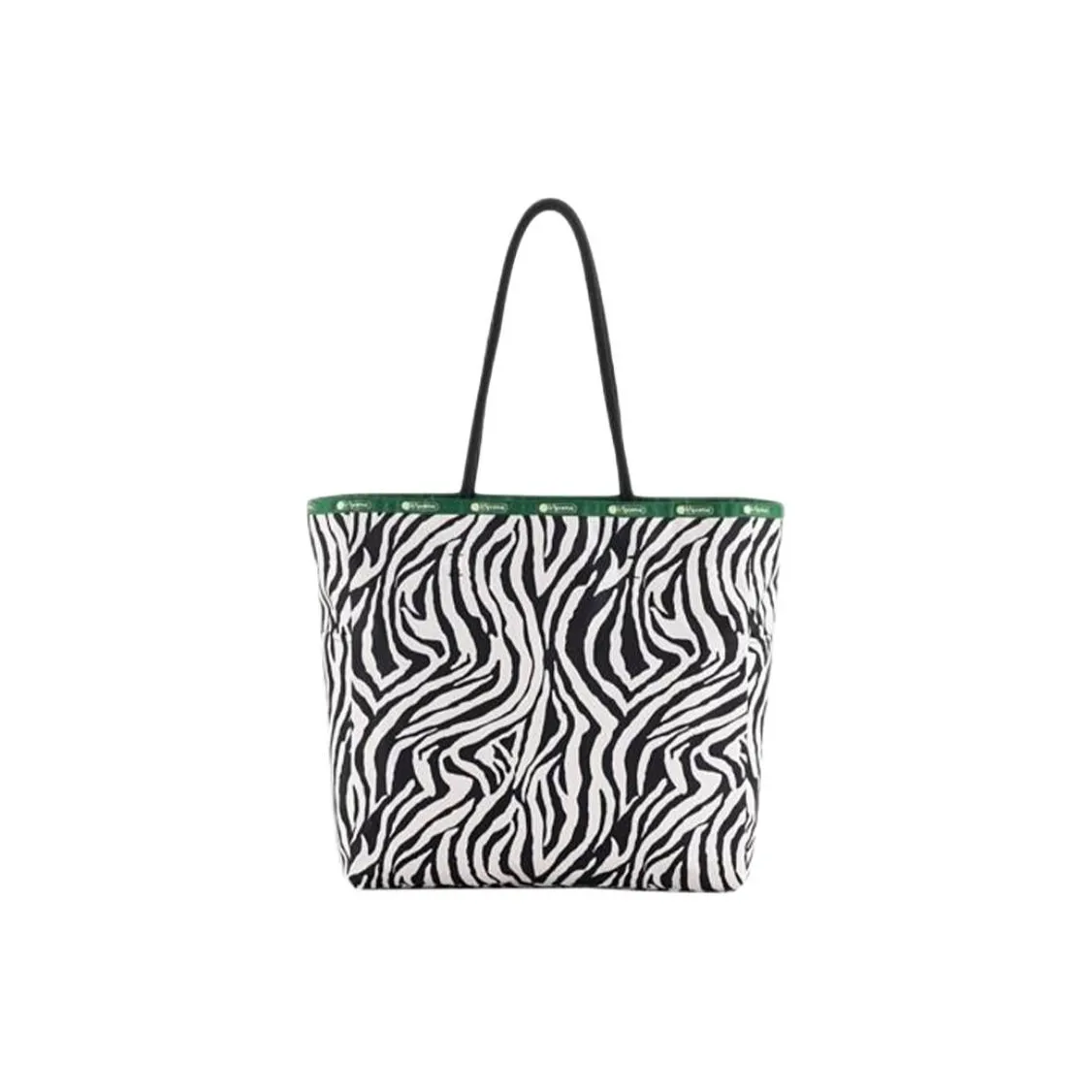 LeSportsac Ткань Сумка Сумка через плечо Тоут Большая Женская Белая и Черная Серый Кофейный