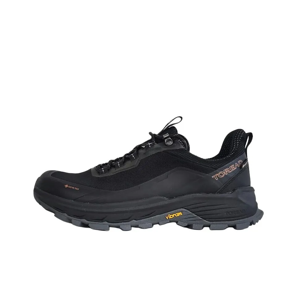 TOREAD Амортизаторы Slip-Resistant Низкий Топ Походная обувь Мужская Черная