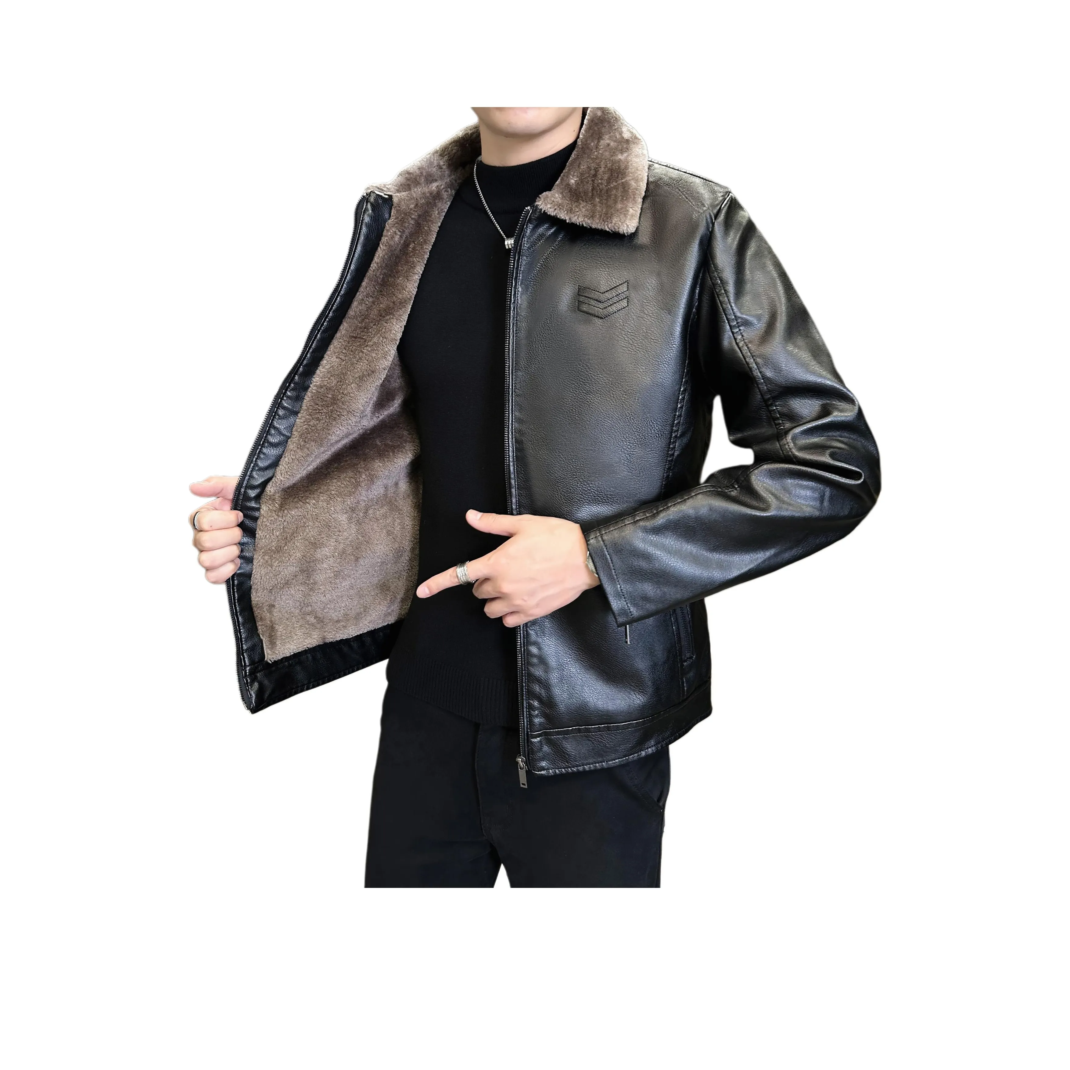 PIERRE CARDIN Кожа Куртка Унисекс