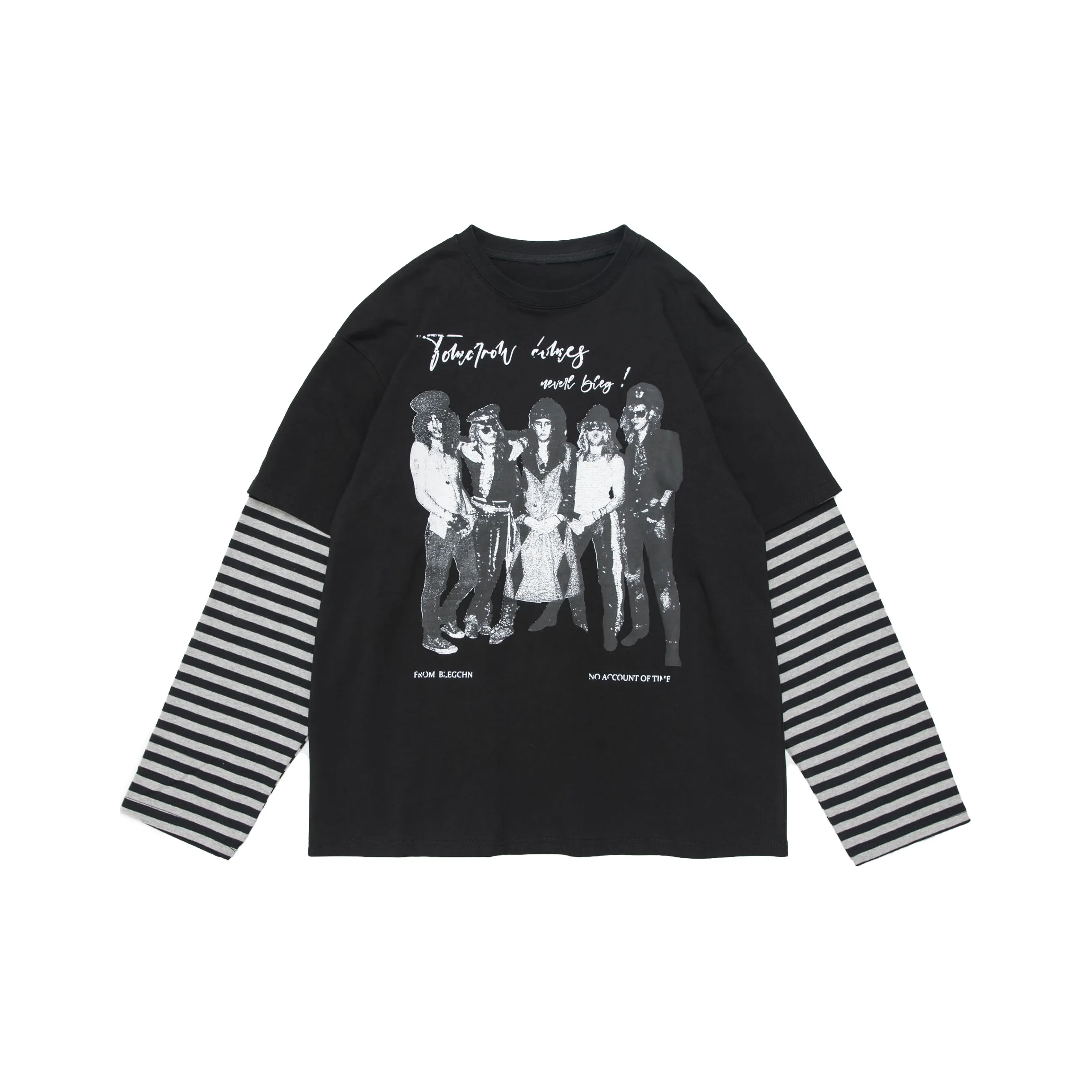 STRANGER LAB Серый Белый Унисекс T-рубашки