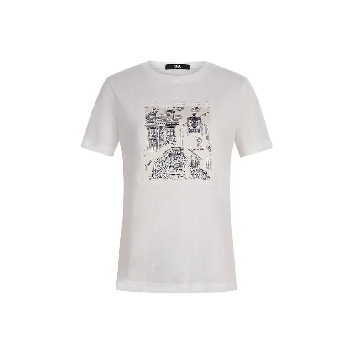 KARL LAGERFELD SS25 Стандартная T-рубашка Женская