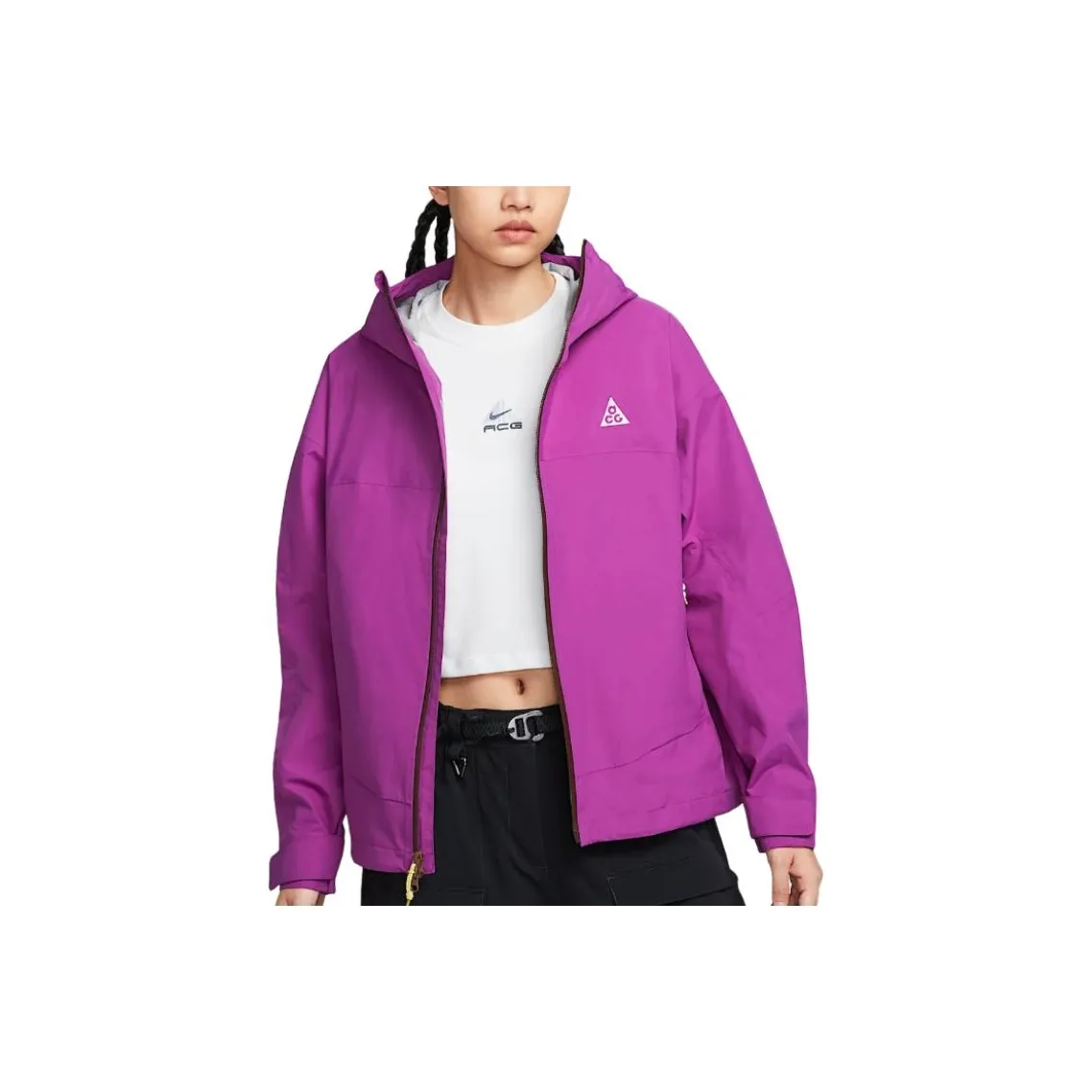 Nike ACG Офис Повседневный Водонепроницаемый и Ветрозащитный Ветровка Женские