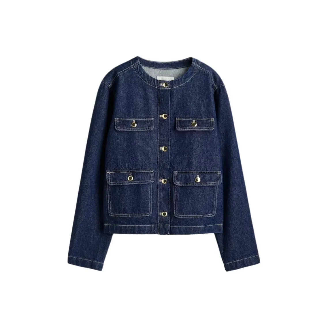 H&M Темный деним синий женский куртка