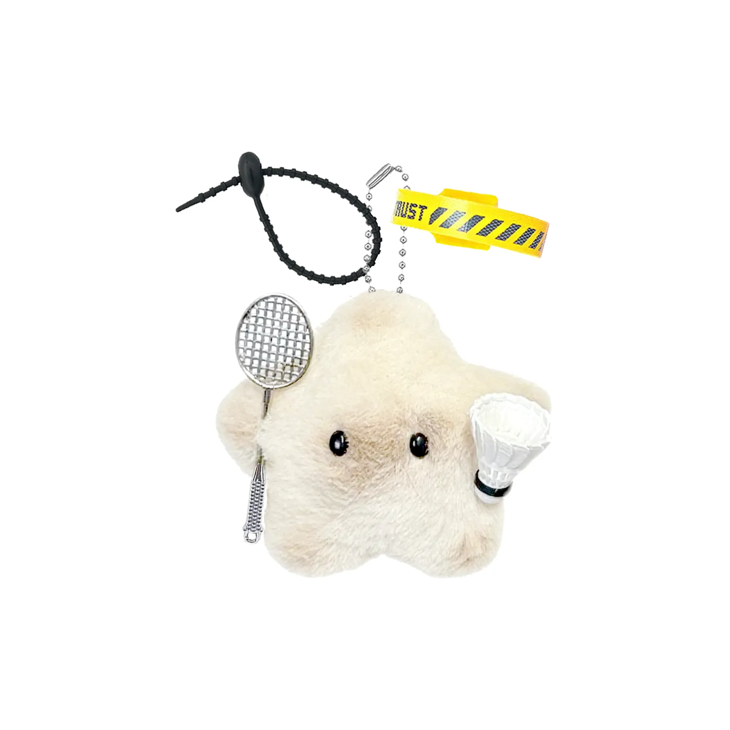 AIZIYUO Бадминтон Белый FIVE Остроконечная Звезда Плюшевая Подвеска 9,5 см Рекомендуемая Высота