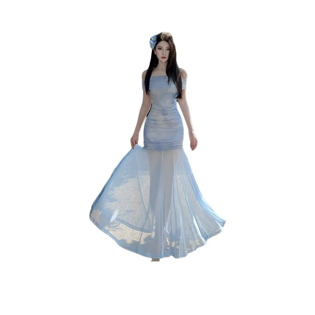 Небесно-голубые женские слиплатья