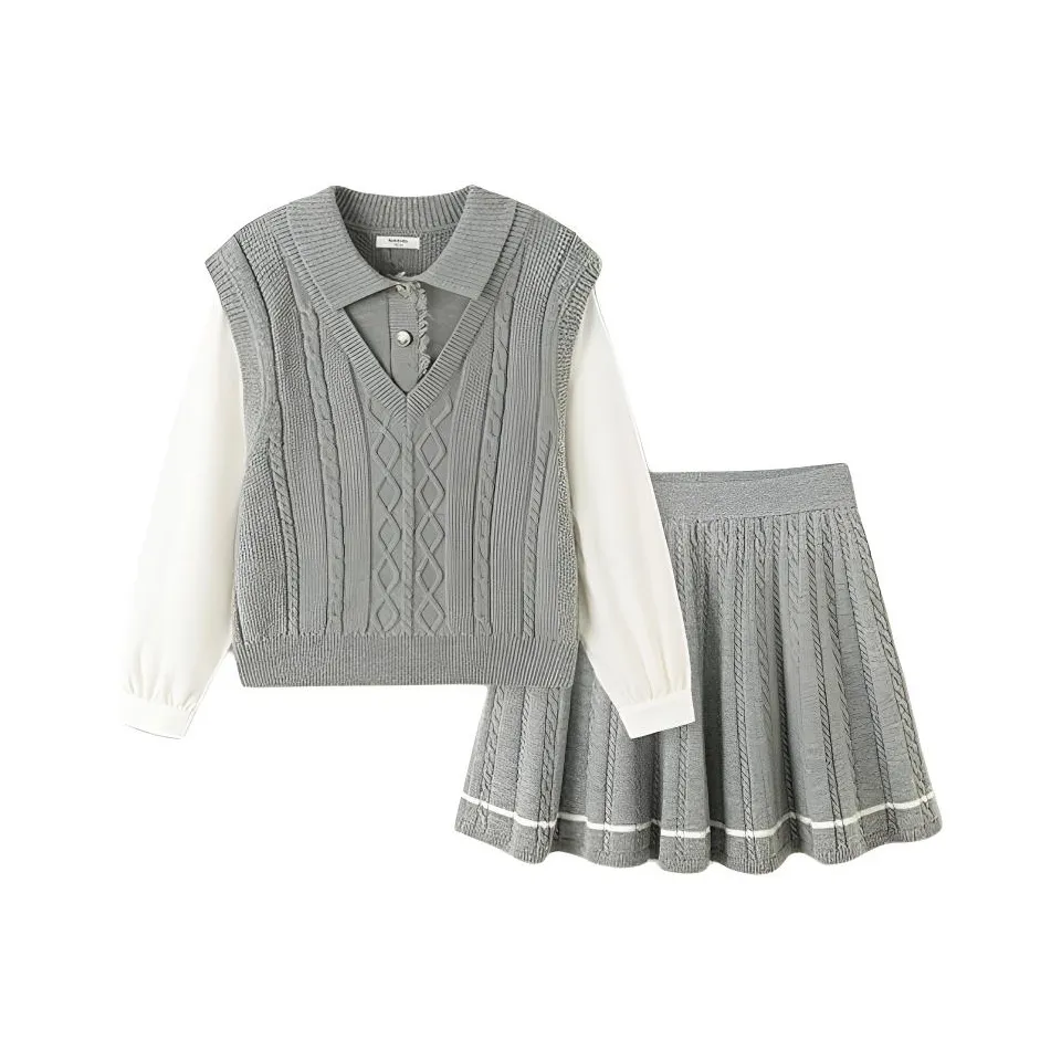 Balabala Серый тон 00422 Kids Комплекты с юбкой