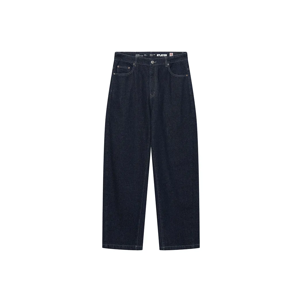 NANS STUDIO Индиго/Индиго Мужские Джинсы