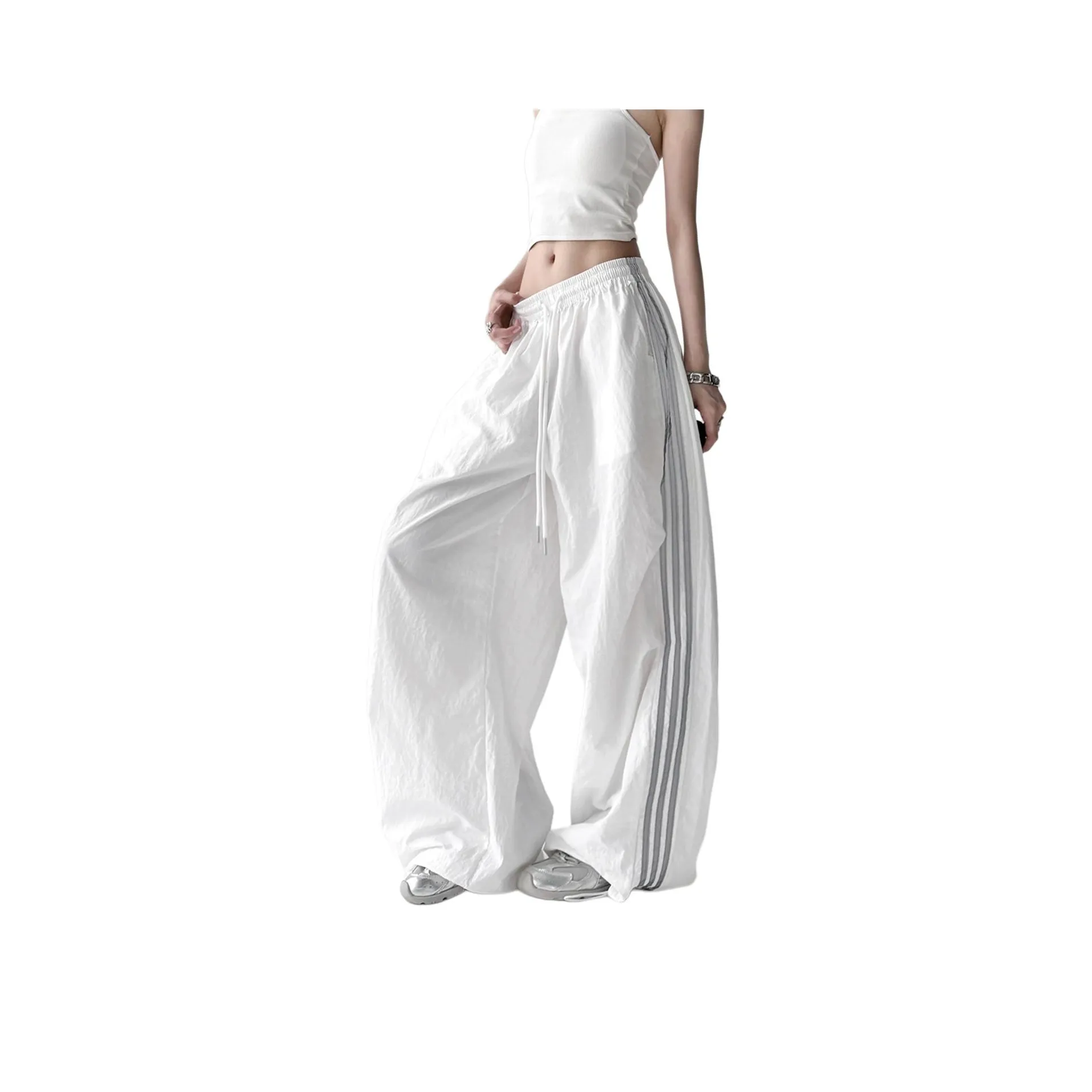 MUCCHIC Белый Женские Повседневные Брюки