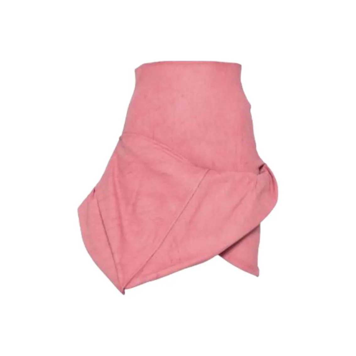 RICK OWENS High Waist Draped Mini Skirt