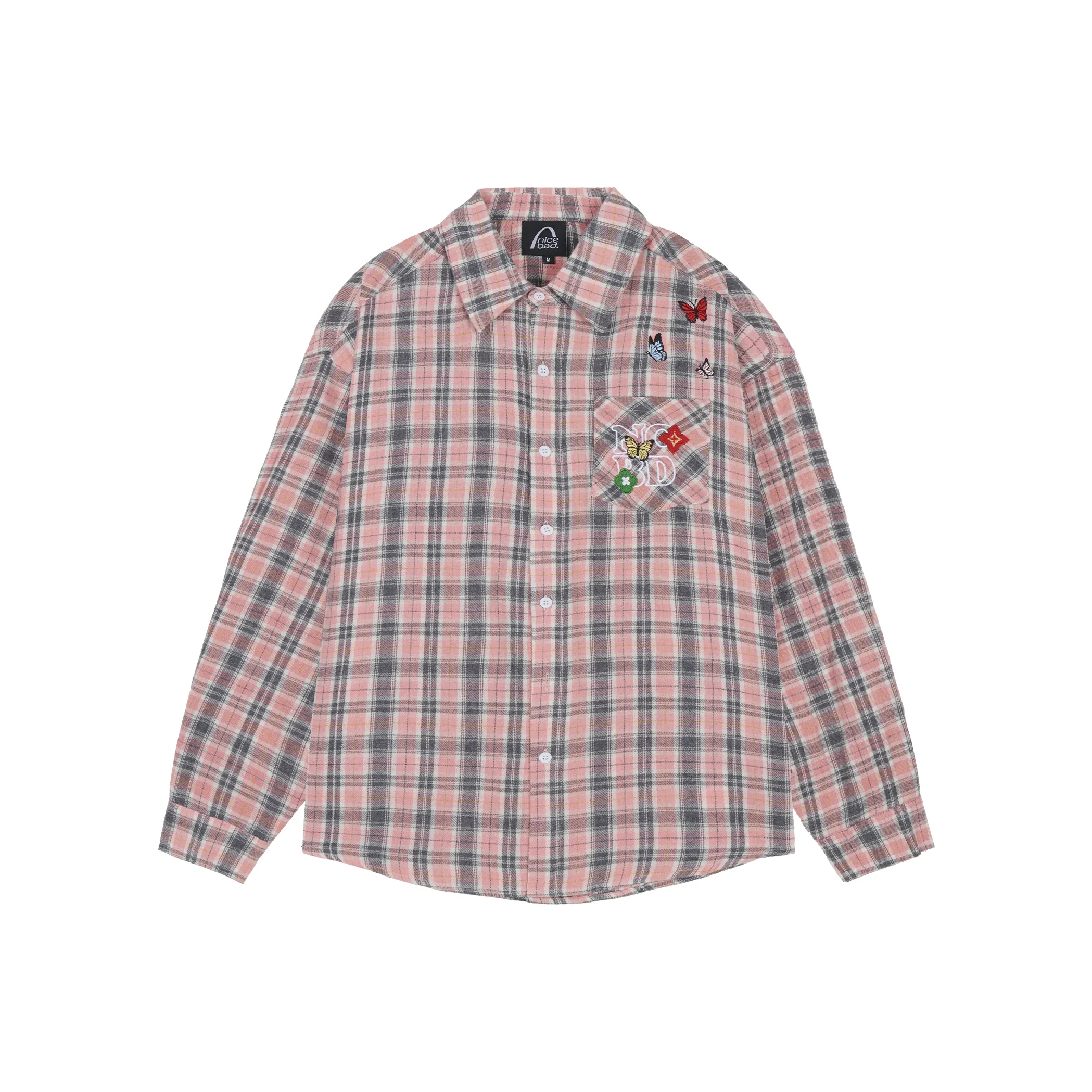 NICEBAD Свободный крой универсальный клетка винтаж топ рубашка женский