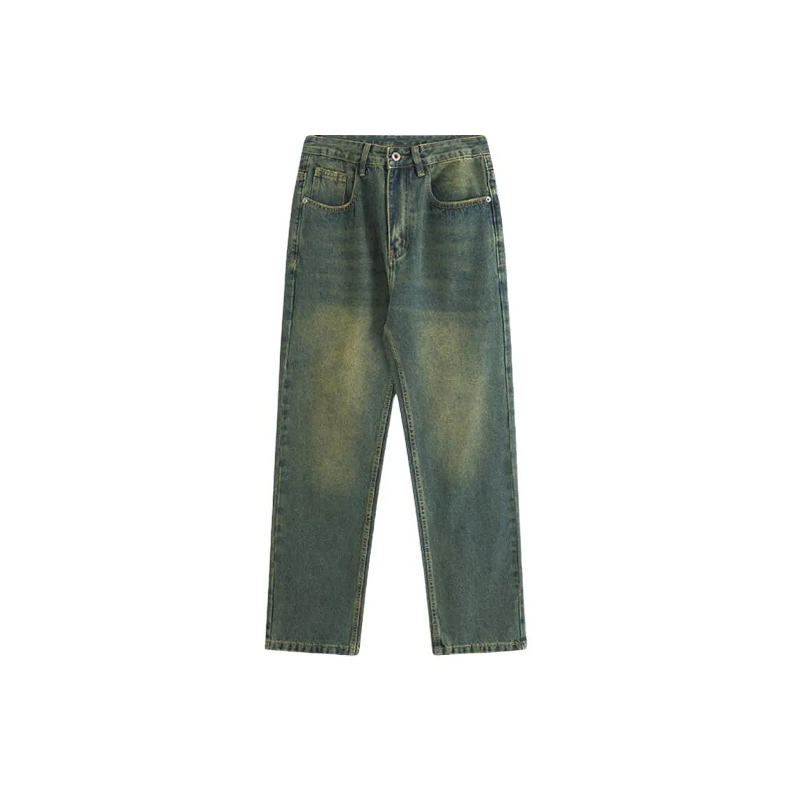 JINDUN Оливково-зеленые Мужские Джинсы