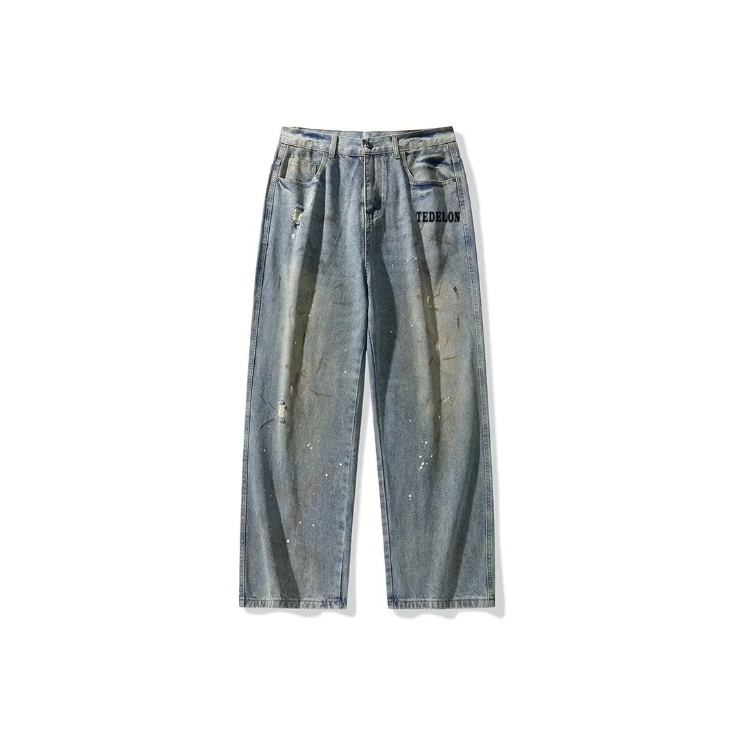 TAIZILONG LLC2533 Светло-синие мужские джинсы