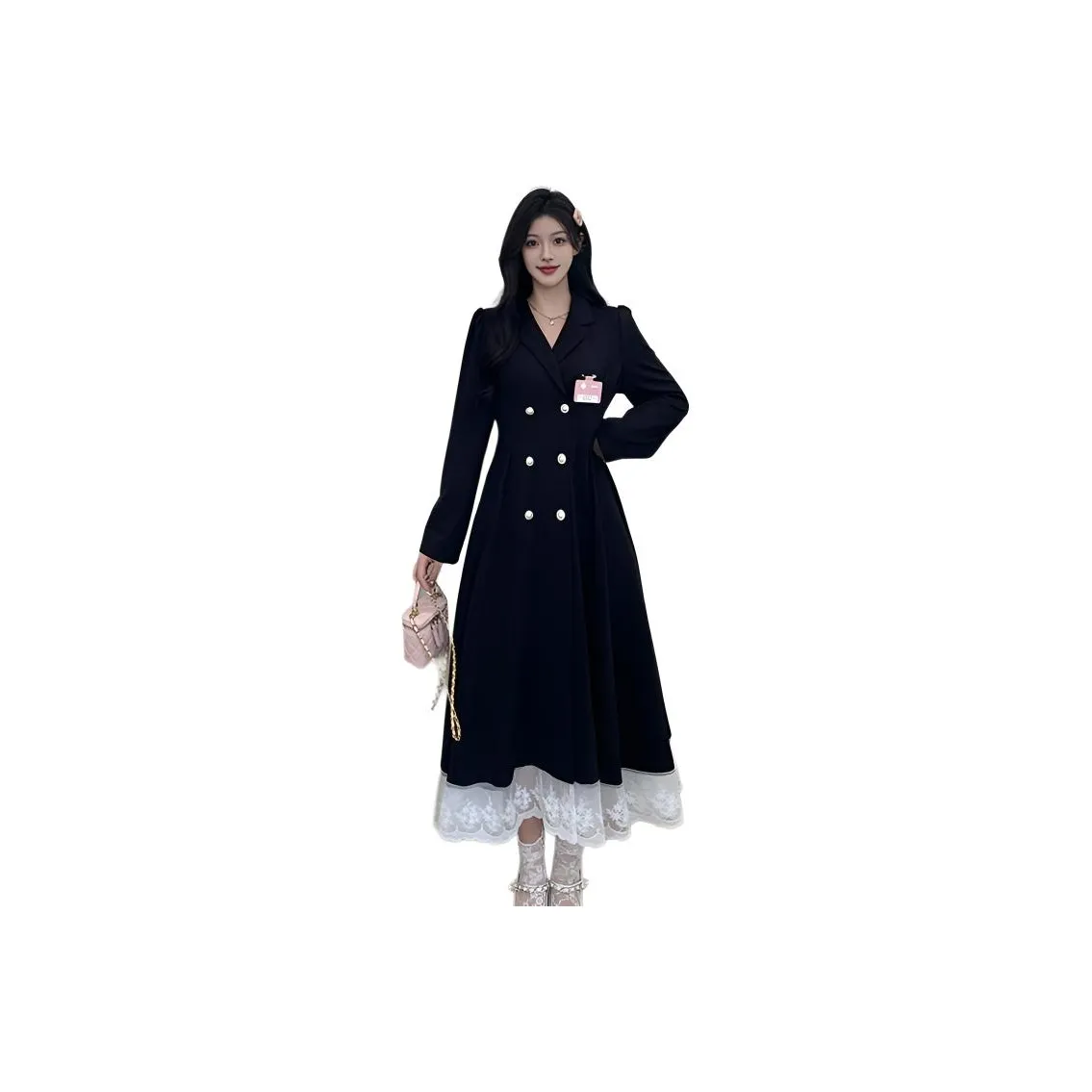 ZCDECO Длинное платье с длинными рукавами женское