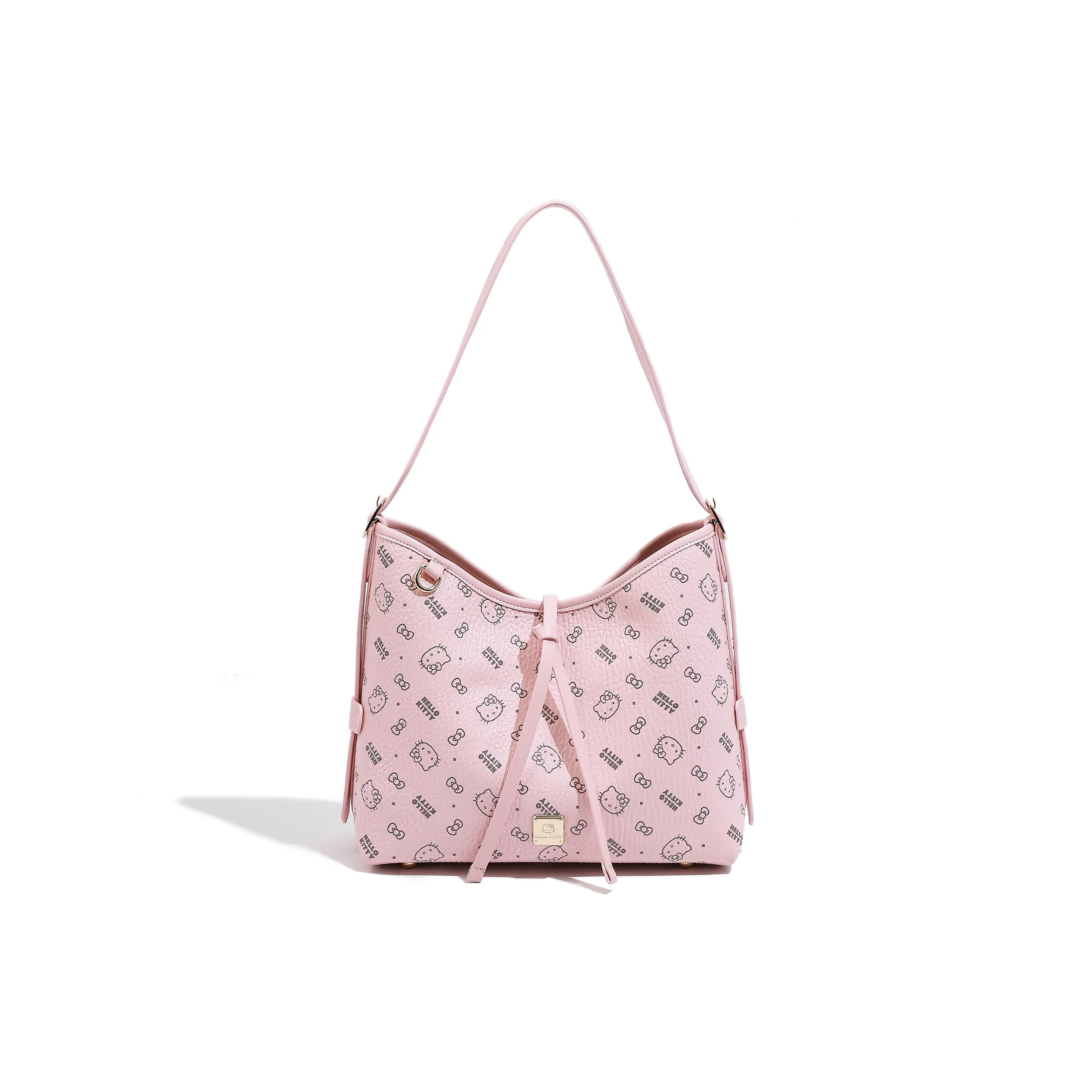 Sanrio HelloKitty Хелло Китти ПУ (полиуретан) Сумка через плечо Стандартная Женская Розовый Коричневый Молочно-чайный