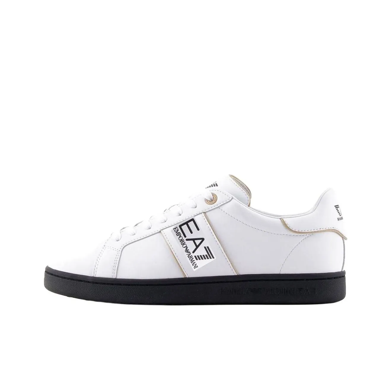 EMPORIO ARMANI EA7 Низкий топ Скейтборд Кроссовки Мужские Белые