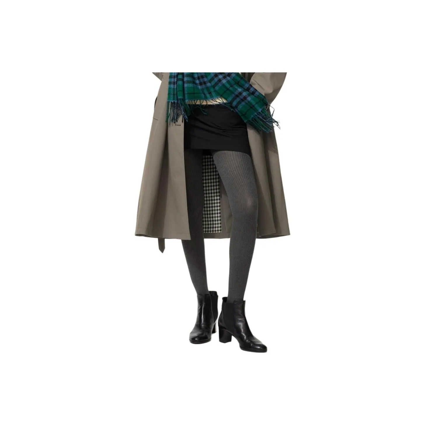 UNIQLO Темно-серые женские леггинсы