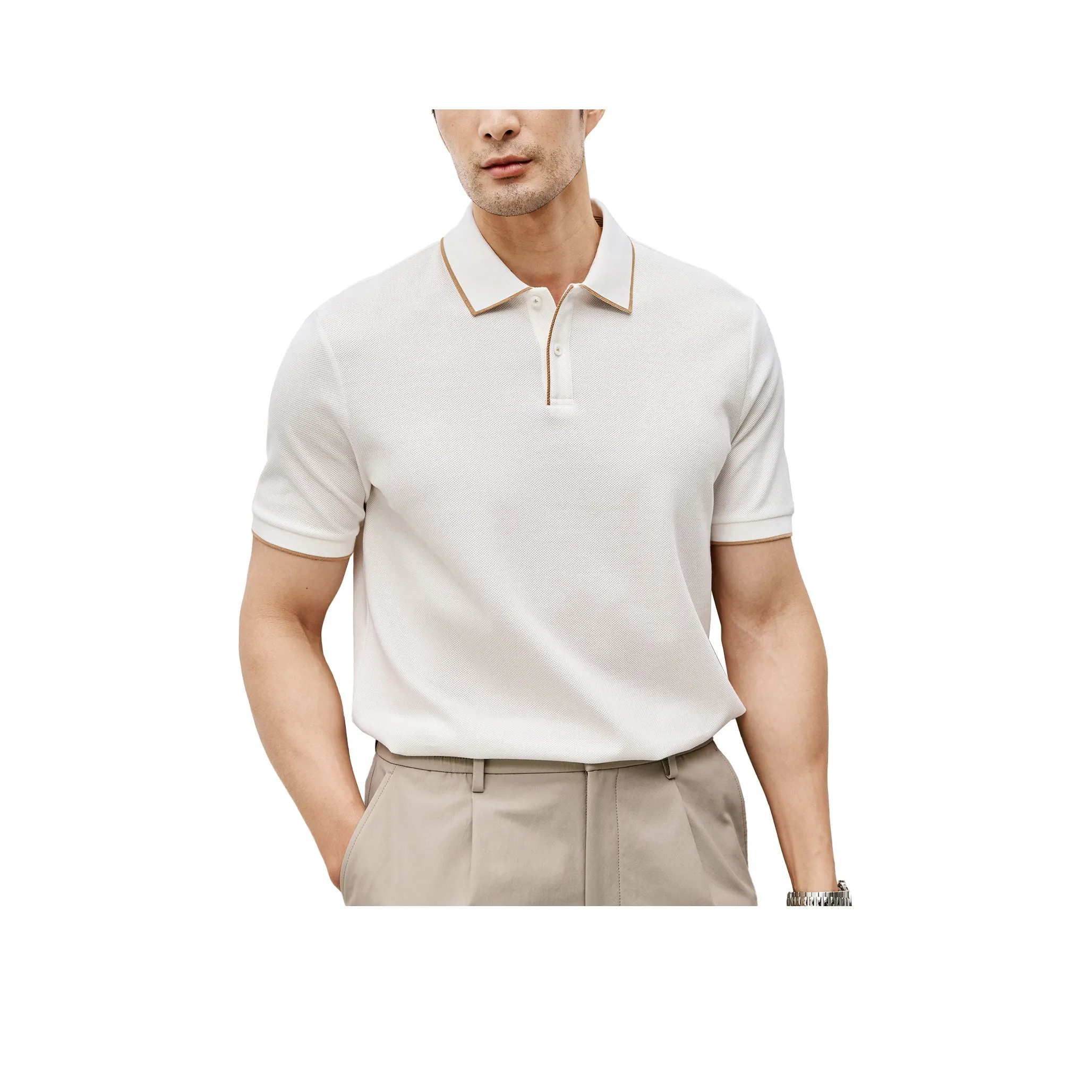 St. H Айвори Мужская T-Рубашка