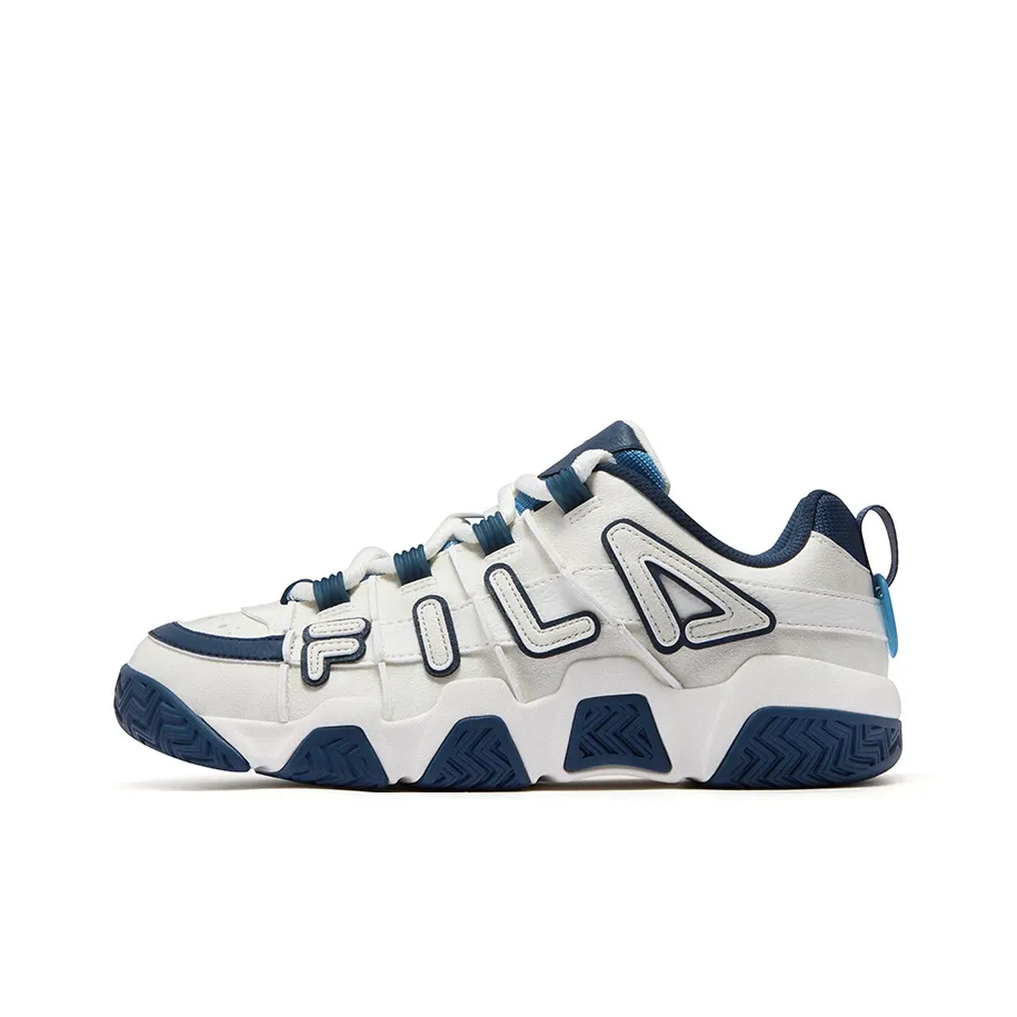 FILA FUSION Barricade Low Топ Баскетбольные кроссовки Мужской Снег Керамика Basket
