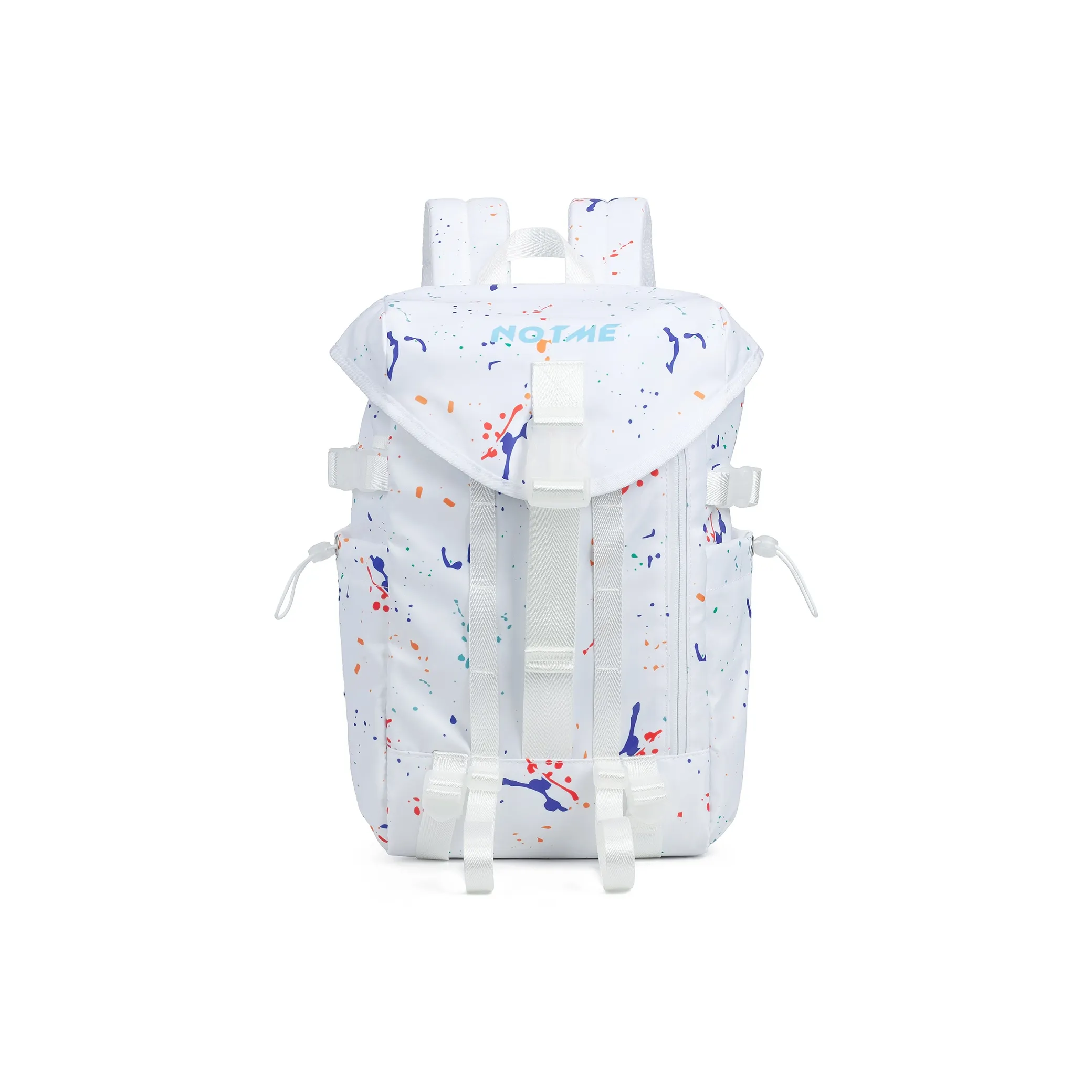 NOT ME Ткань Рюкзак Обычный Унисекс Краска-спрей Белый