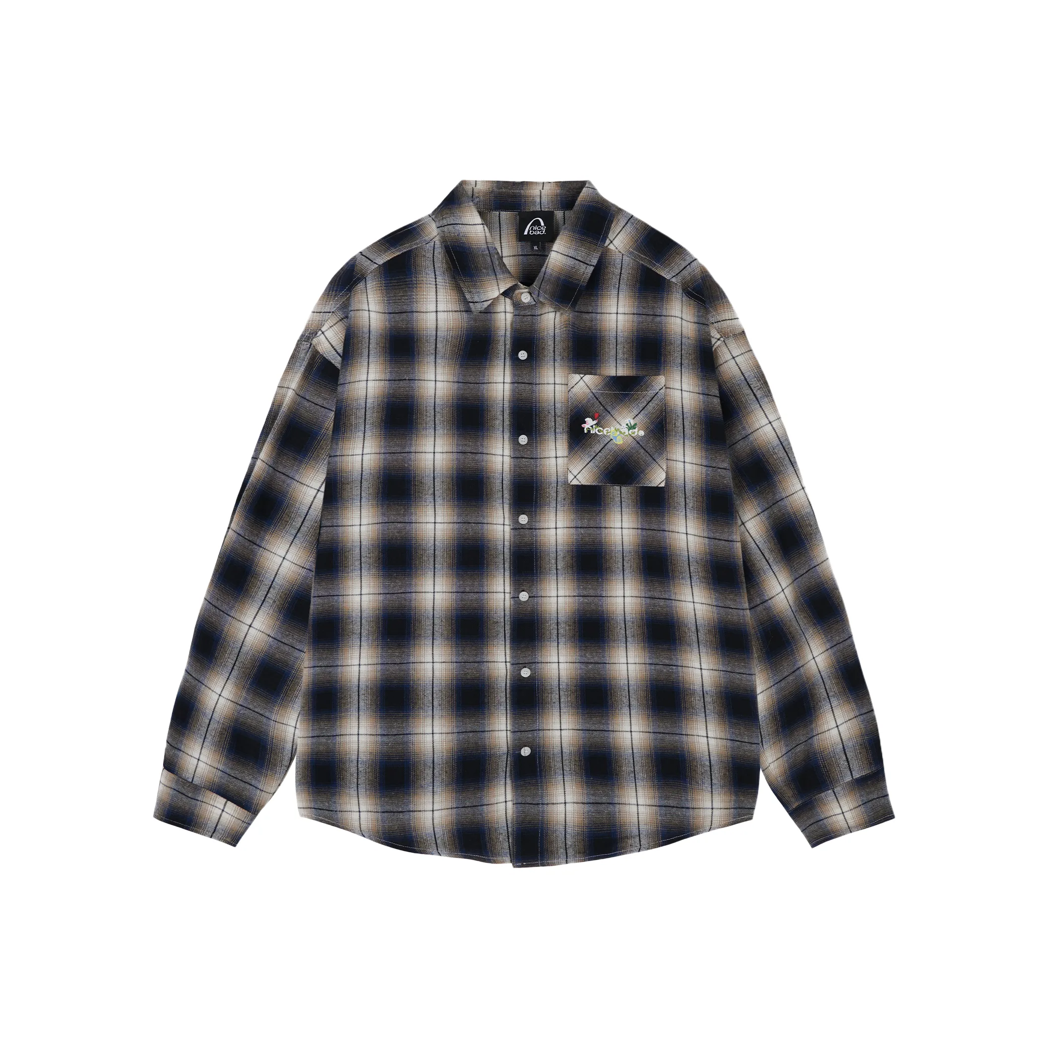 NICEBAD Длинный рукав рубашка унисекс