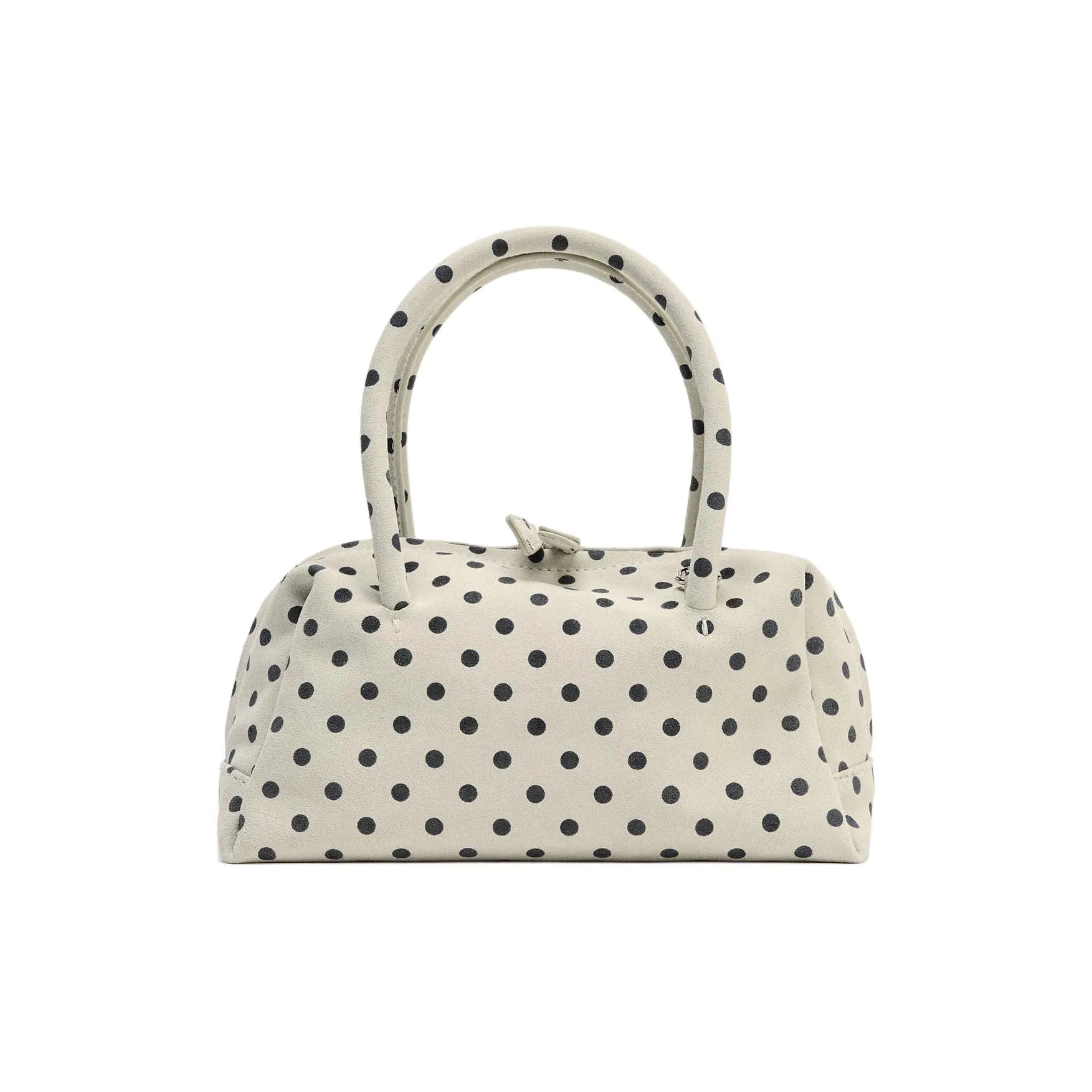 ZARA Bowling Bag из коровьей кожи сумка через плечо сумка для женщин бежевый